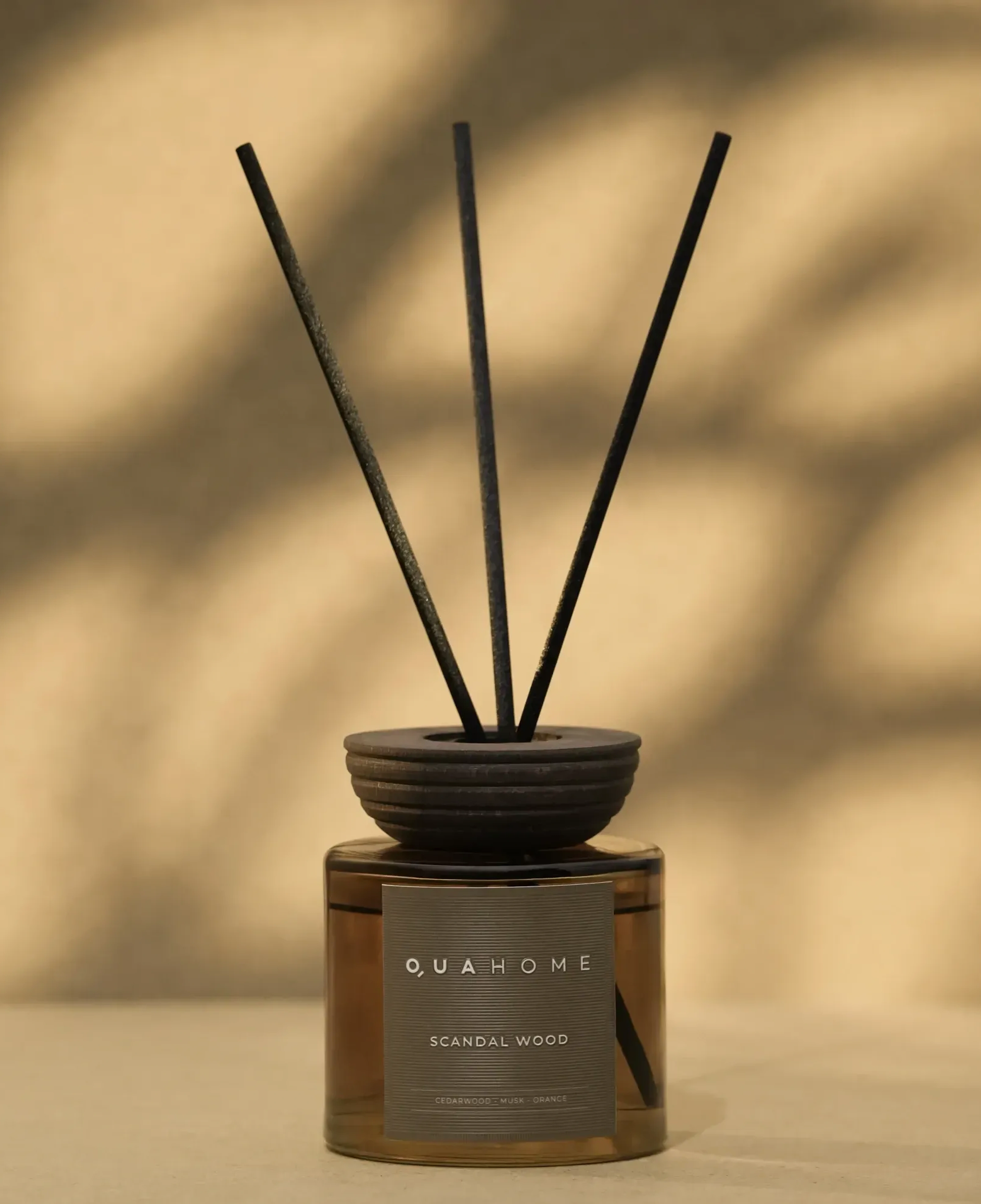 Qua Home Scandal Wood Çubuklu Oda Kokusu Silindir Şişe Hardal 250 Ml