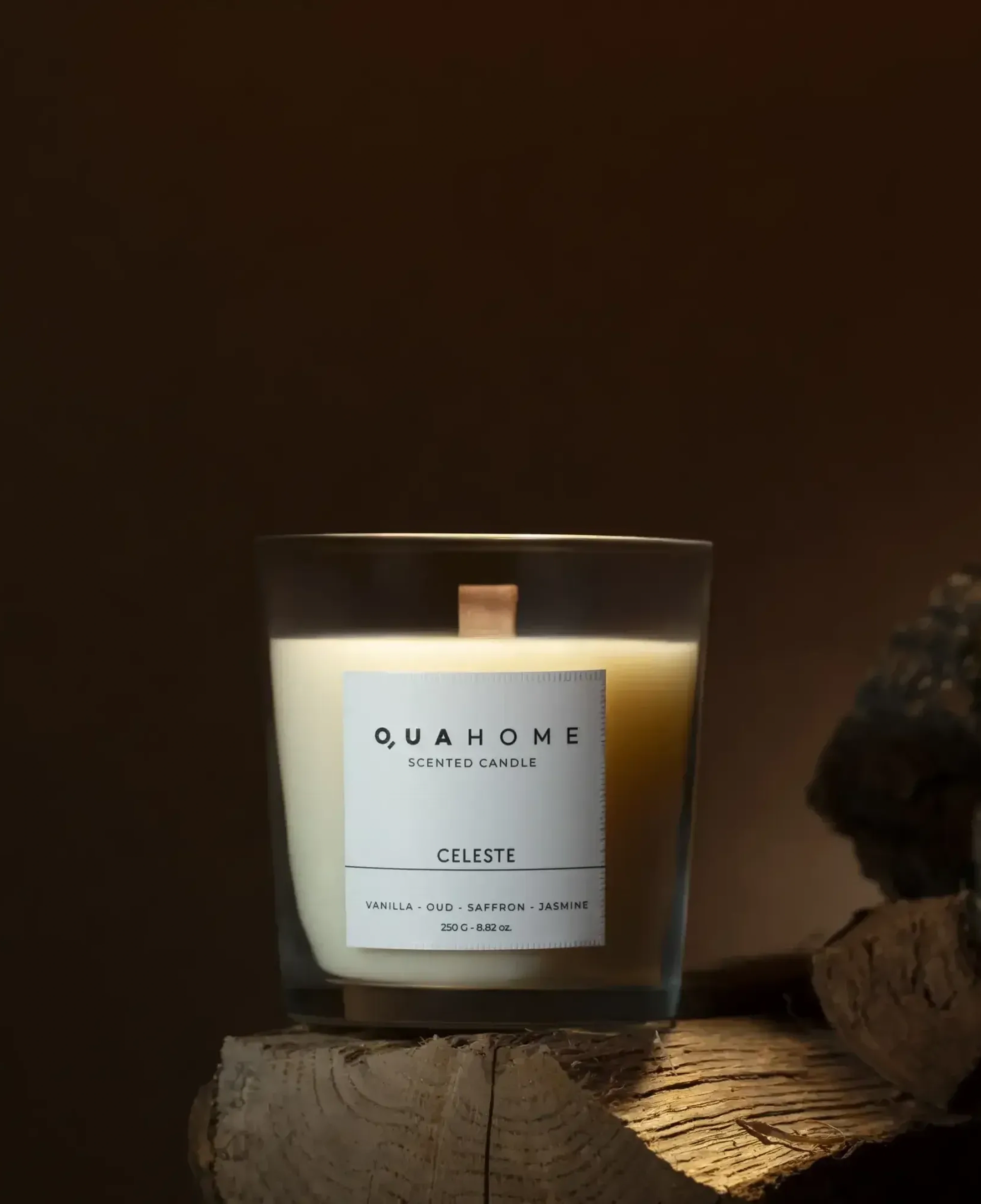 Qua Home Celeste Kokulu Mum Silindir 250 Gr