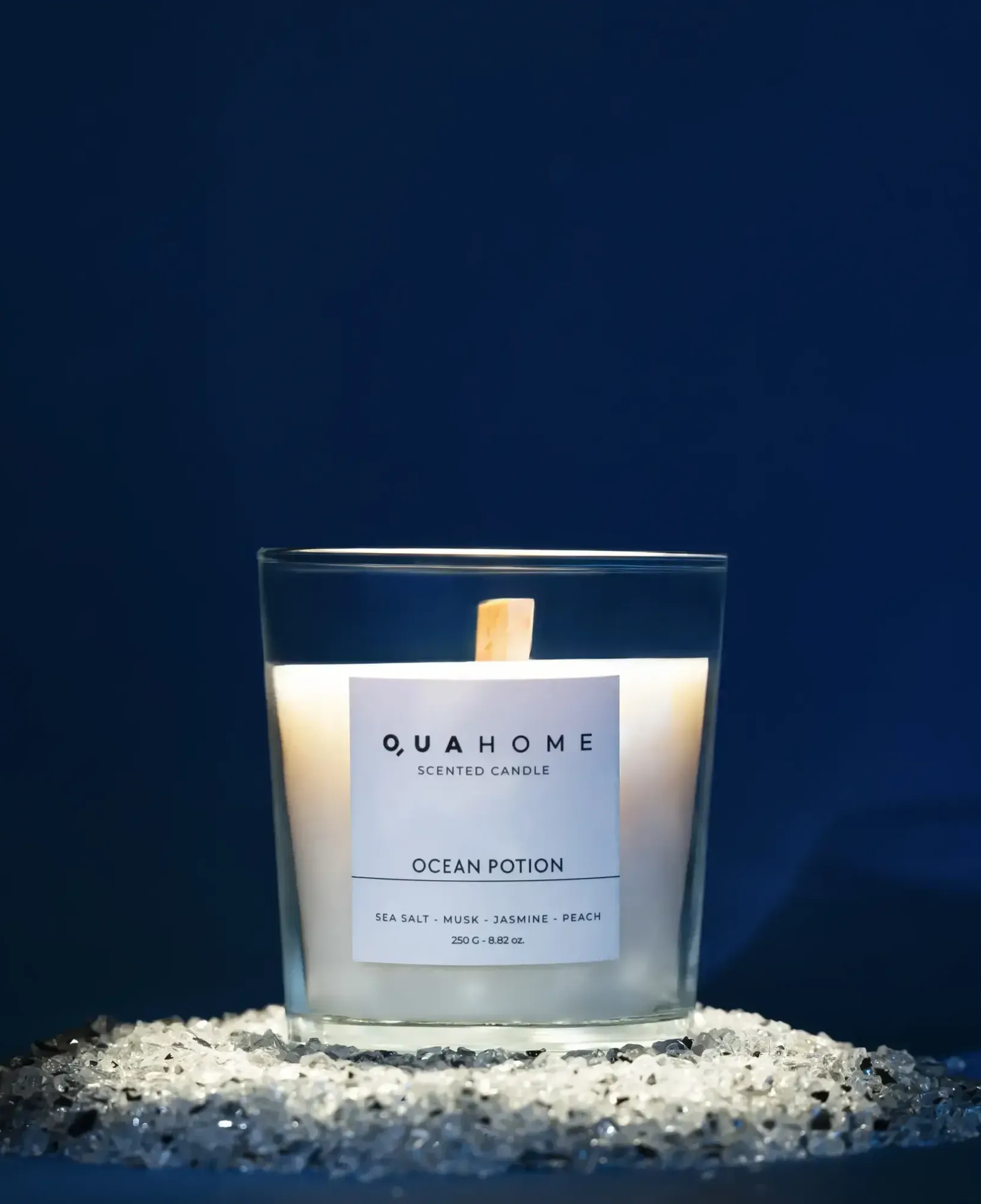 Qua Home Ocean Potion Kokulu Mum Silindir 250 Gr