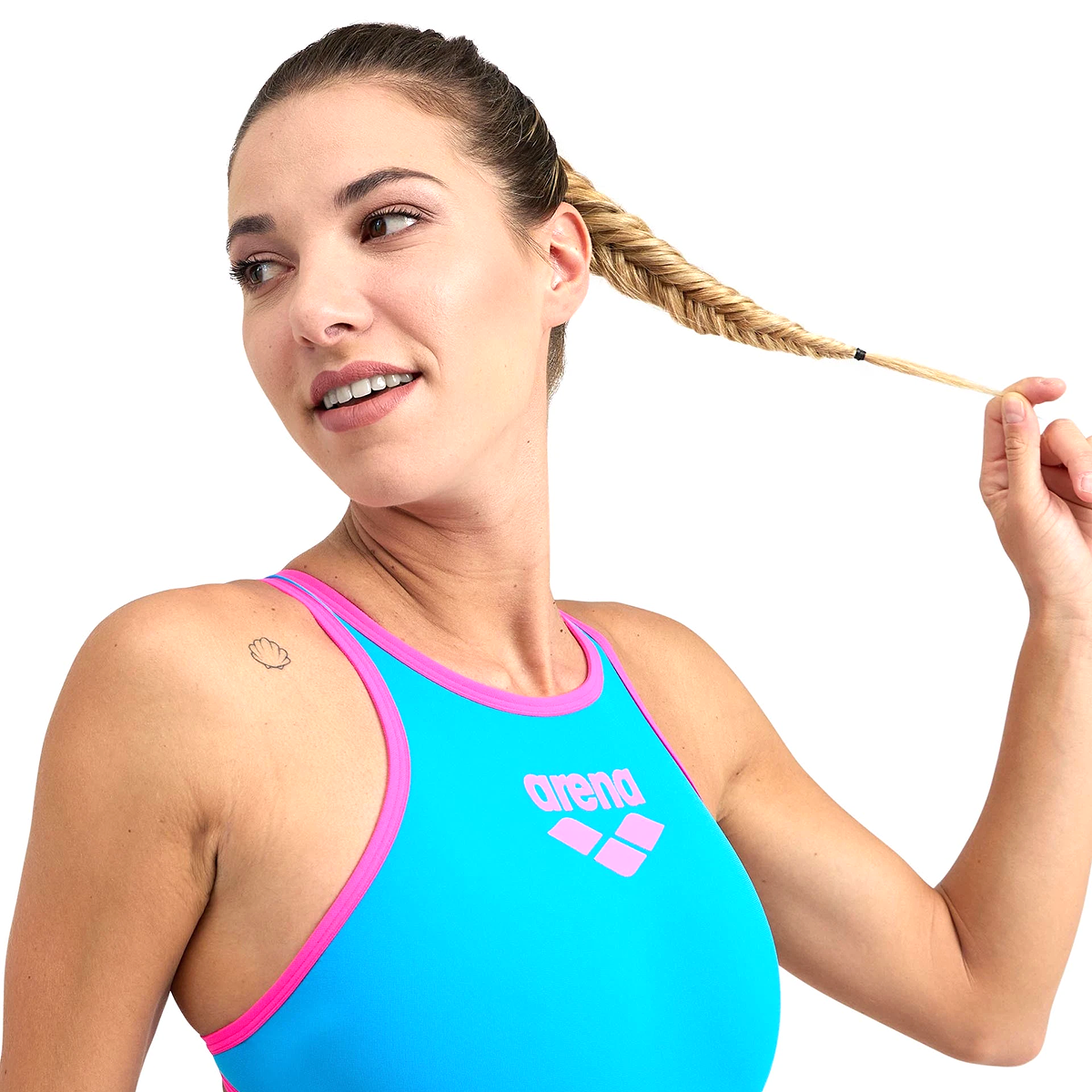 One Biglogo One Piece Kadın Mavi Yüzücü Mayosu 001198890