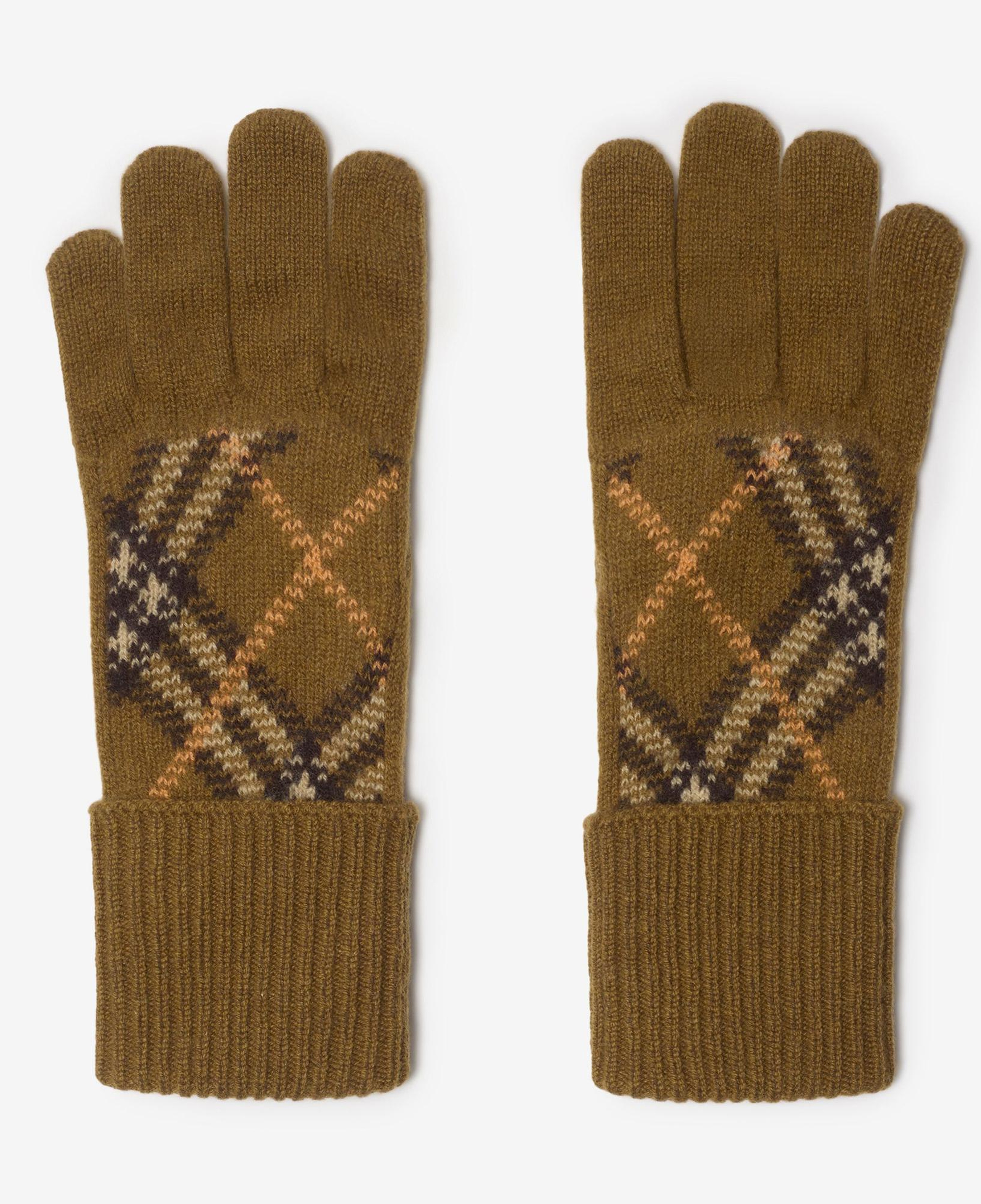 Burberry Haw Cashmere Blend Erkek Haki Eldiven