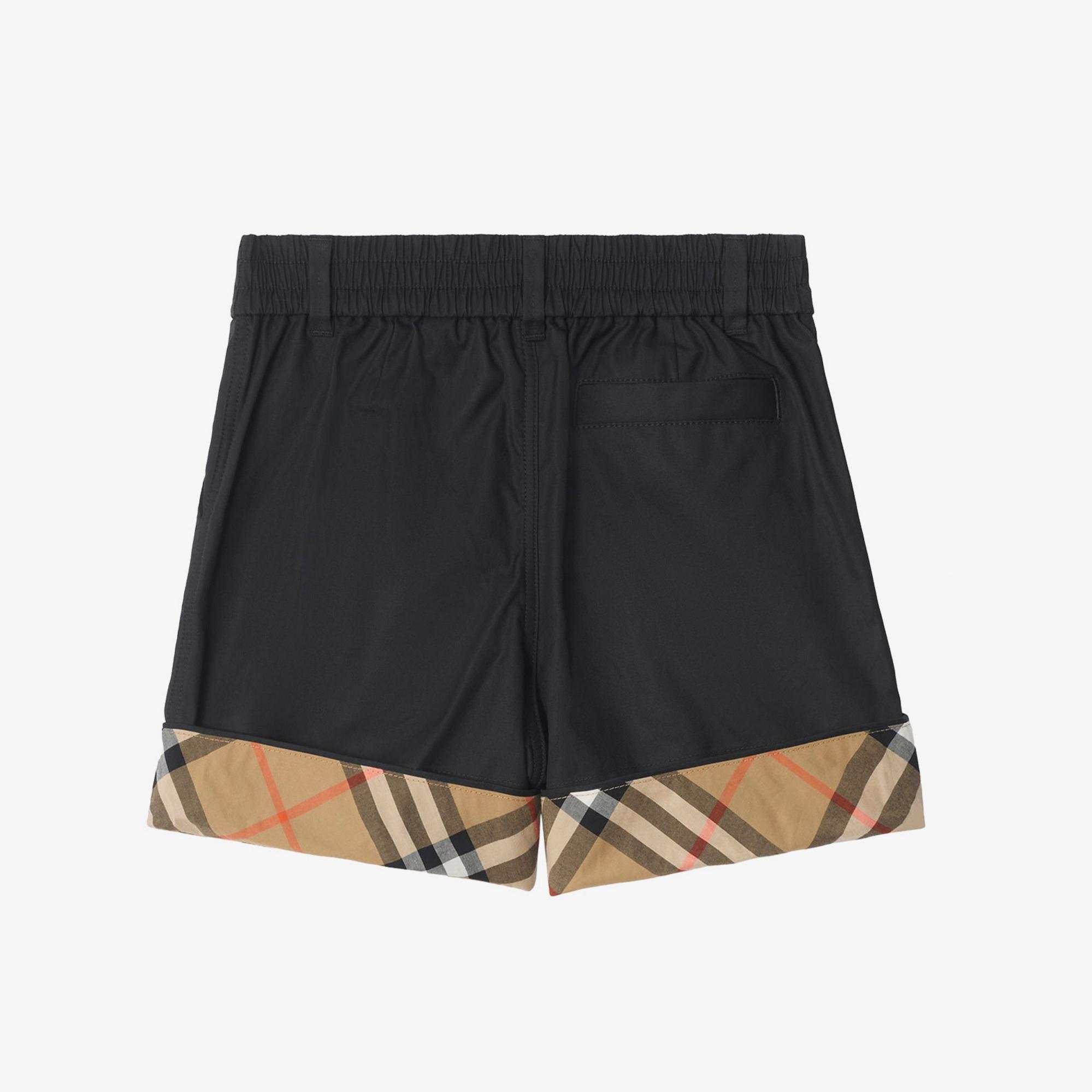 Burberry Oscar Check Çocuk Siyah Şort
