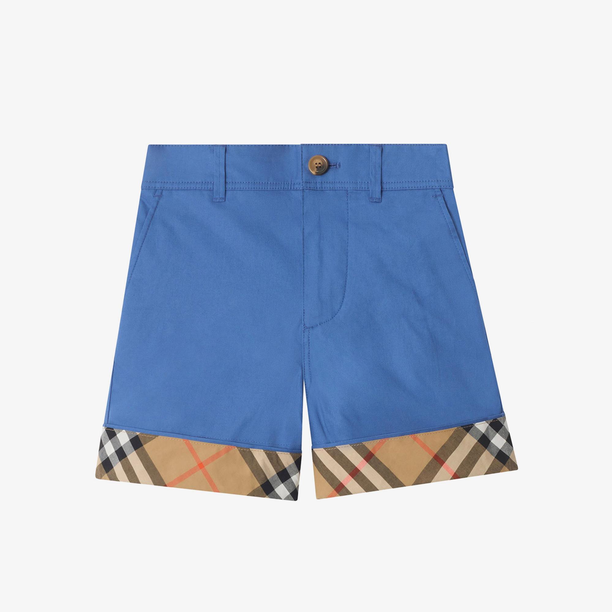 Burberry Oscar Check Çocuk Mavi Şort