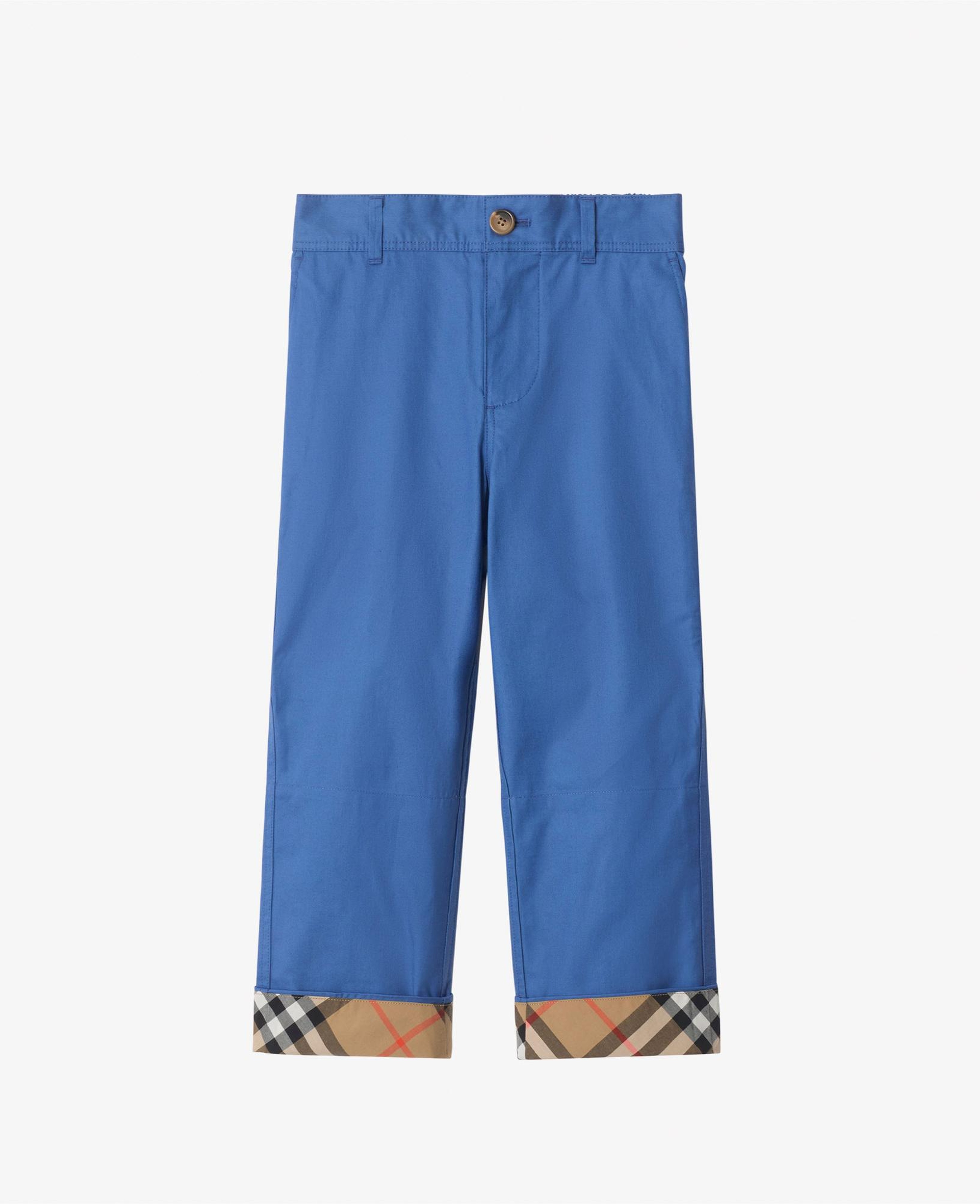 Burberry Sheldon Check Çocuk Mavi Pantolon