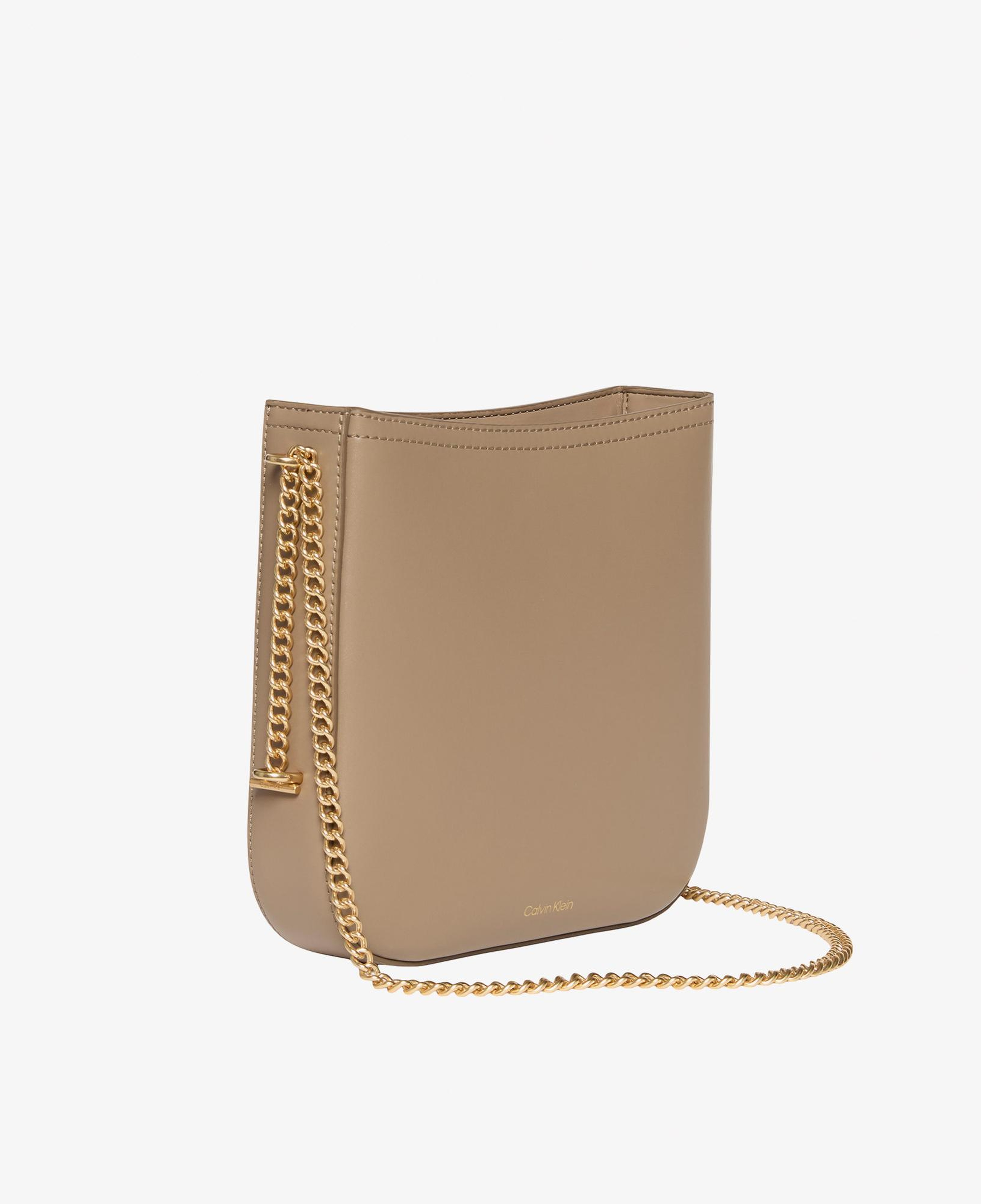 Calvin Klein Saddle With Chain Kadın Kahverengi Çapraz Çanta