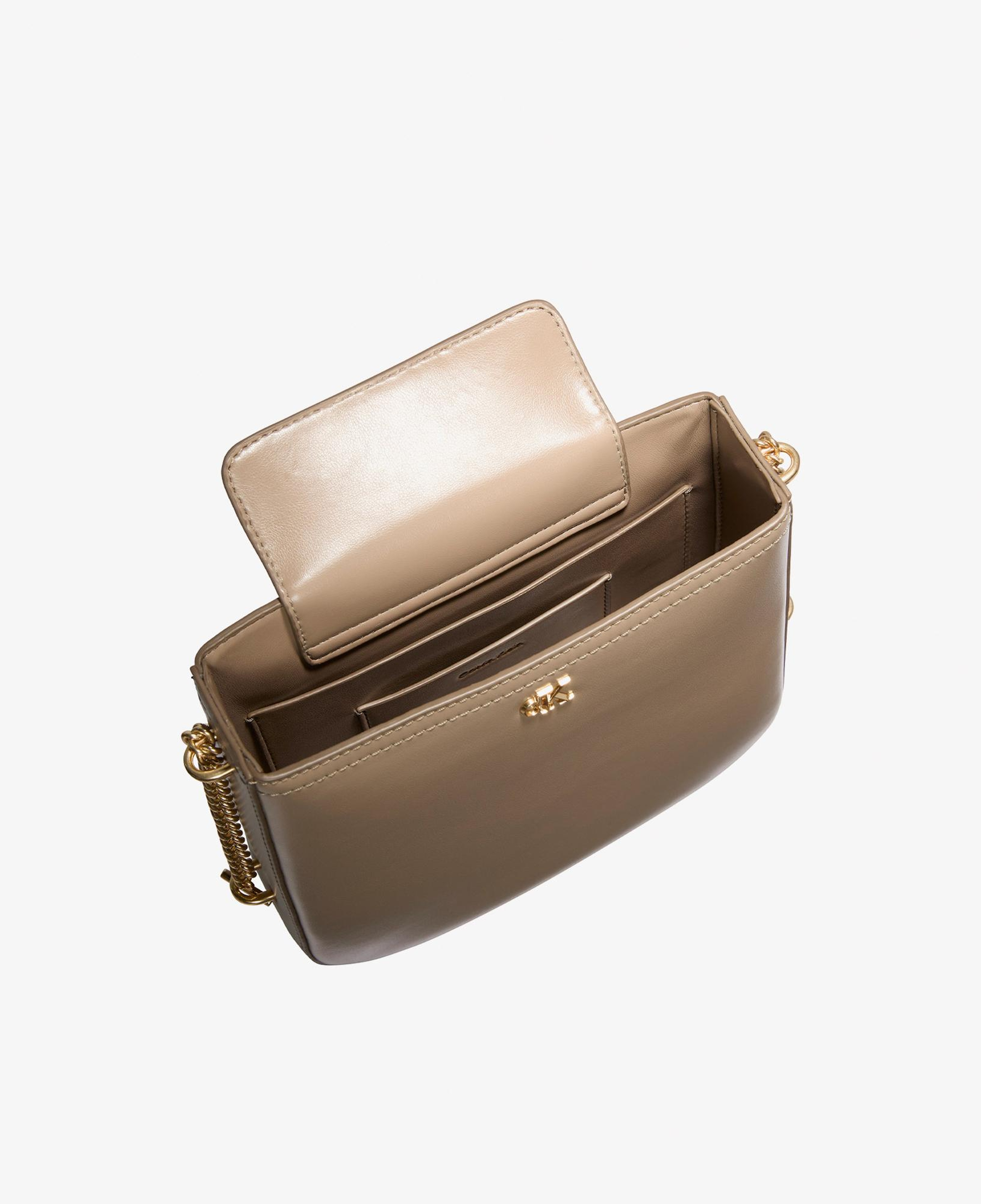 Calvin Klein Saddle With Chain Kadın Kahverengi Çapraz Çanta