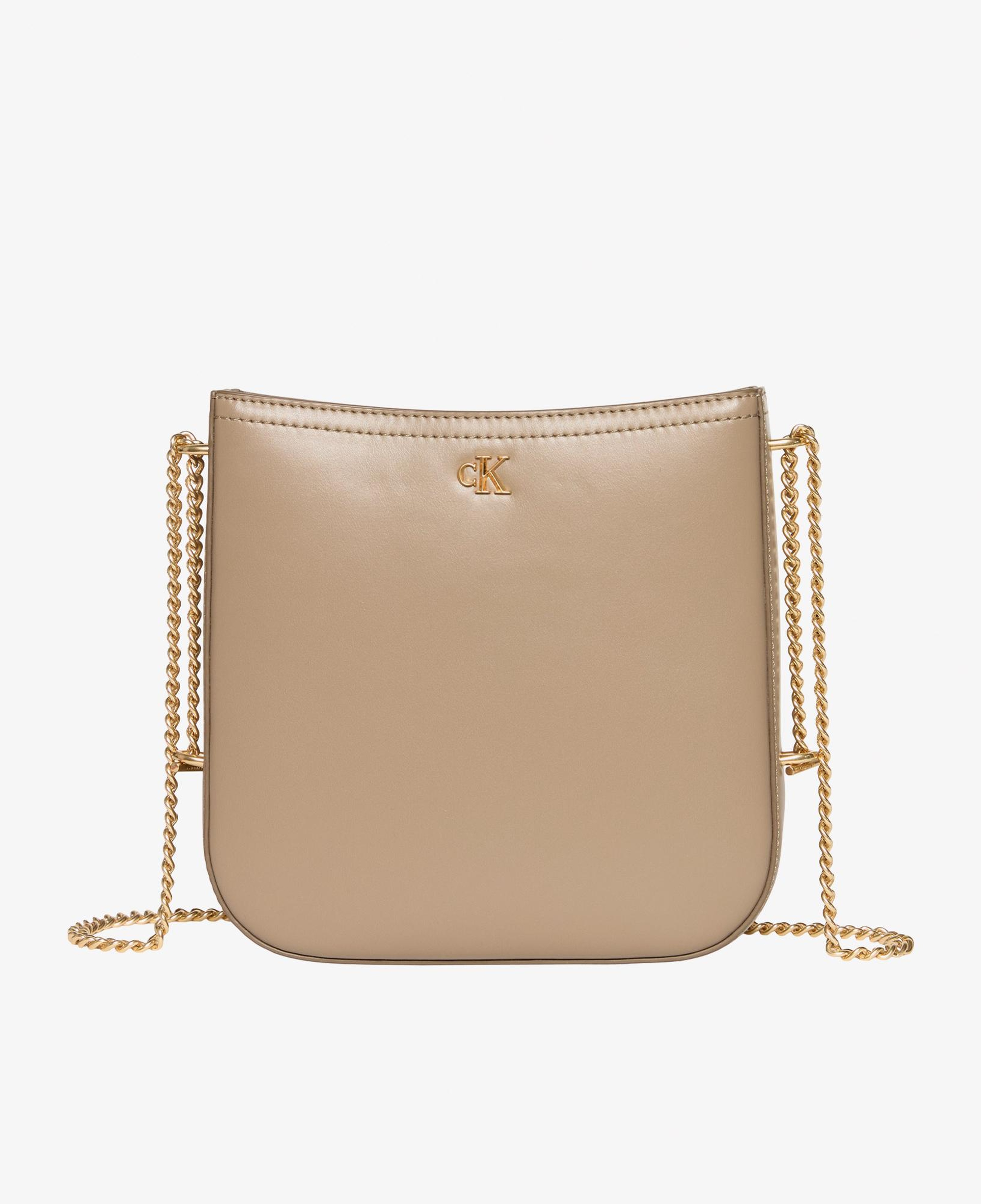 Calvin Klein Saddle With Chain Kadın Kahverengi Çapraz Çanta