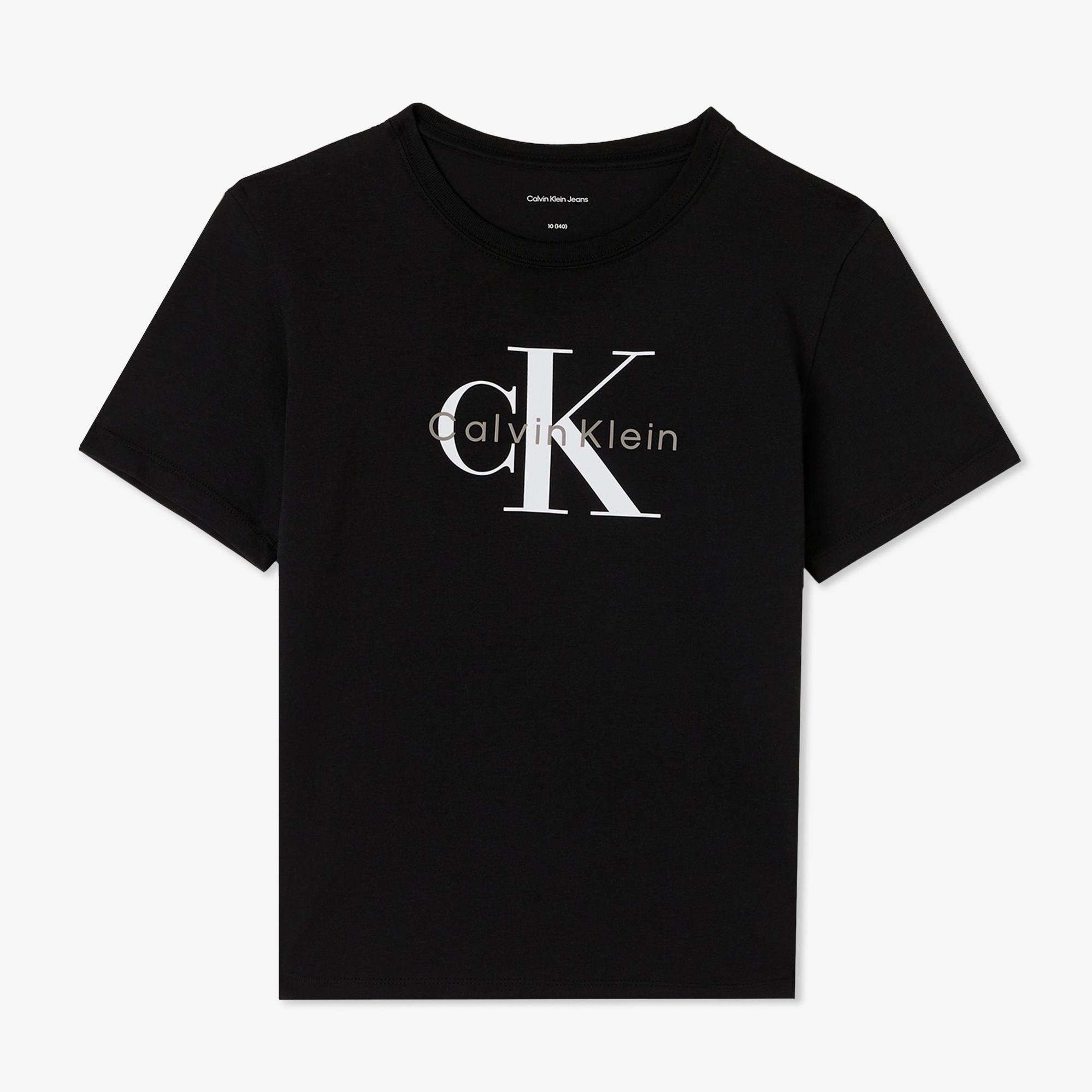 Calvin Klein Monogram Çocuk Siyah T-Shirt