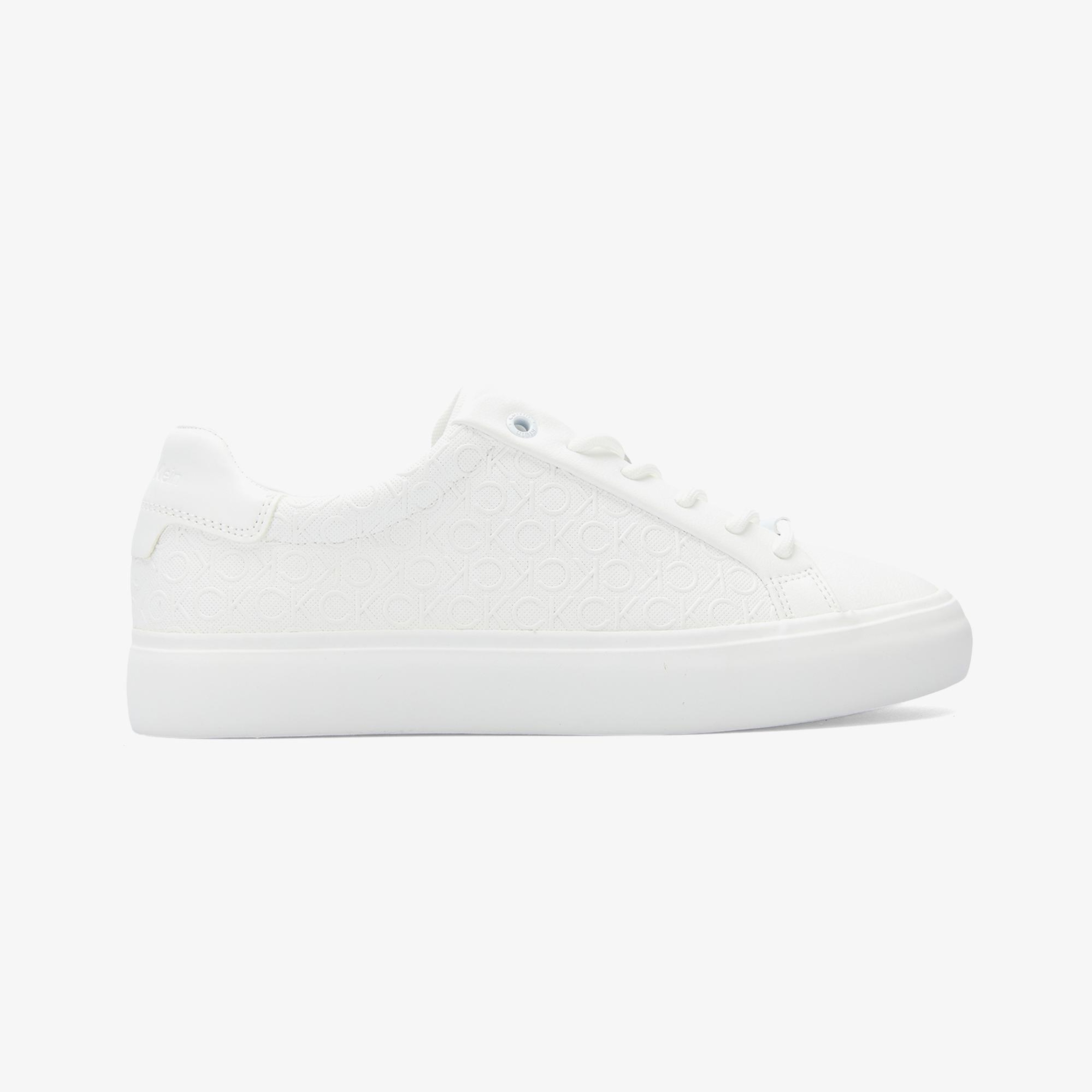 Calvin Klein Vulc Lace Up Mono Kadın Beyaz Sneaker