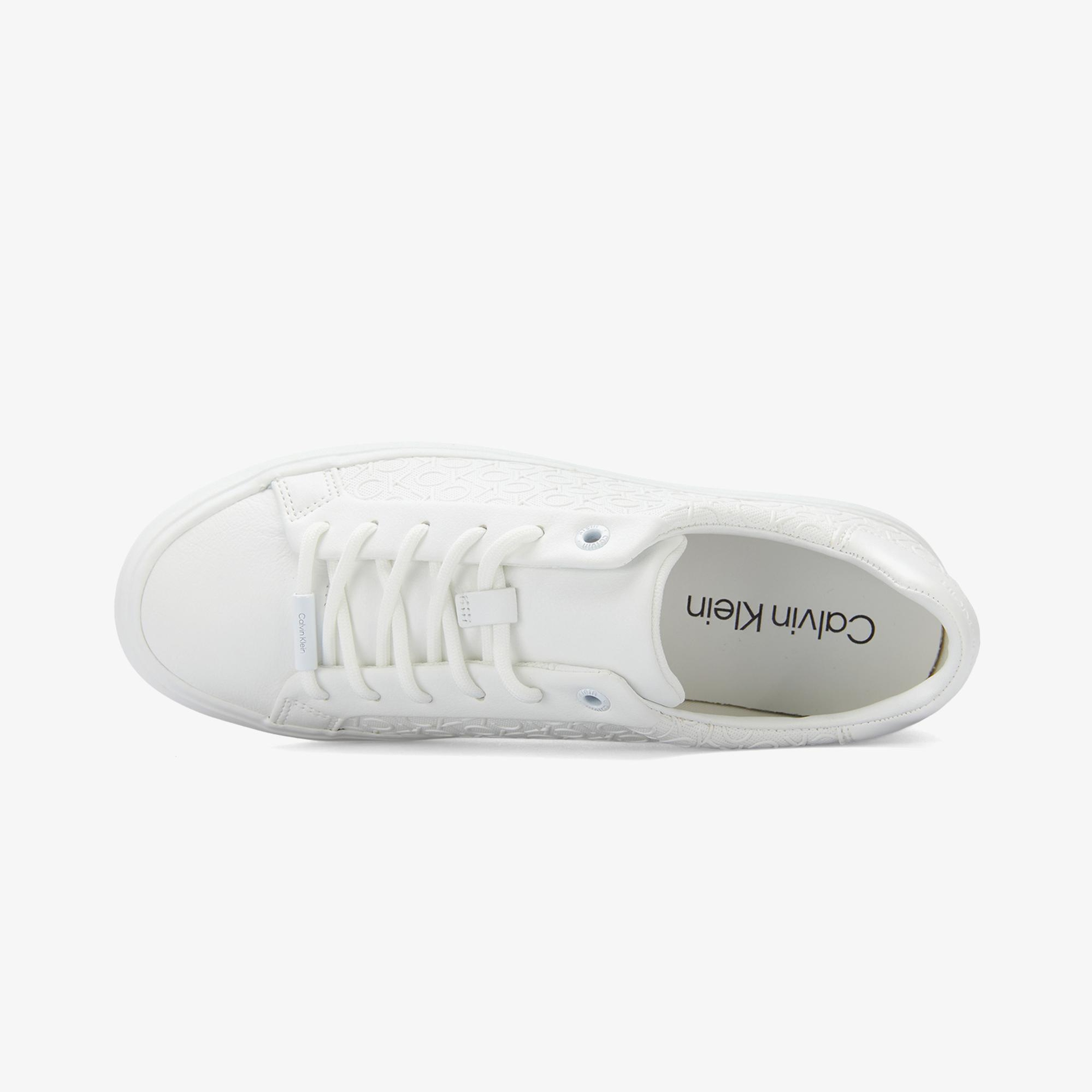 Calvin Klein Vulc Lace Up Mono Kadın Beyaz Sneaker