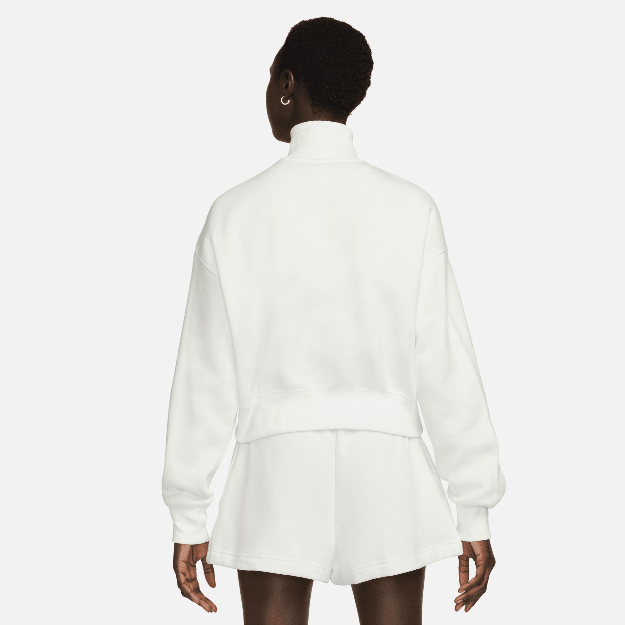 Nike Sportswear Phoenix Fleece Crop Kadın Beyaz Sweatshirt