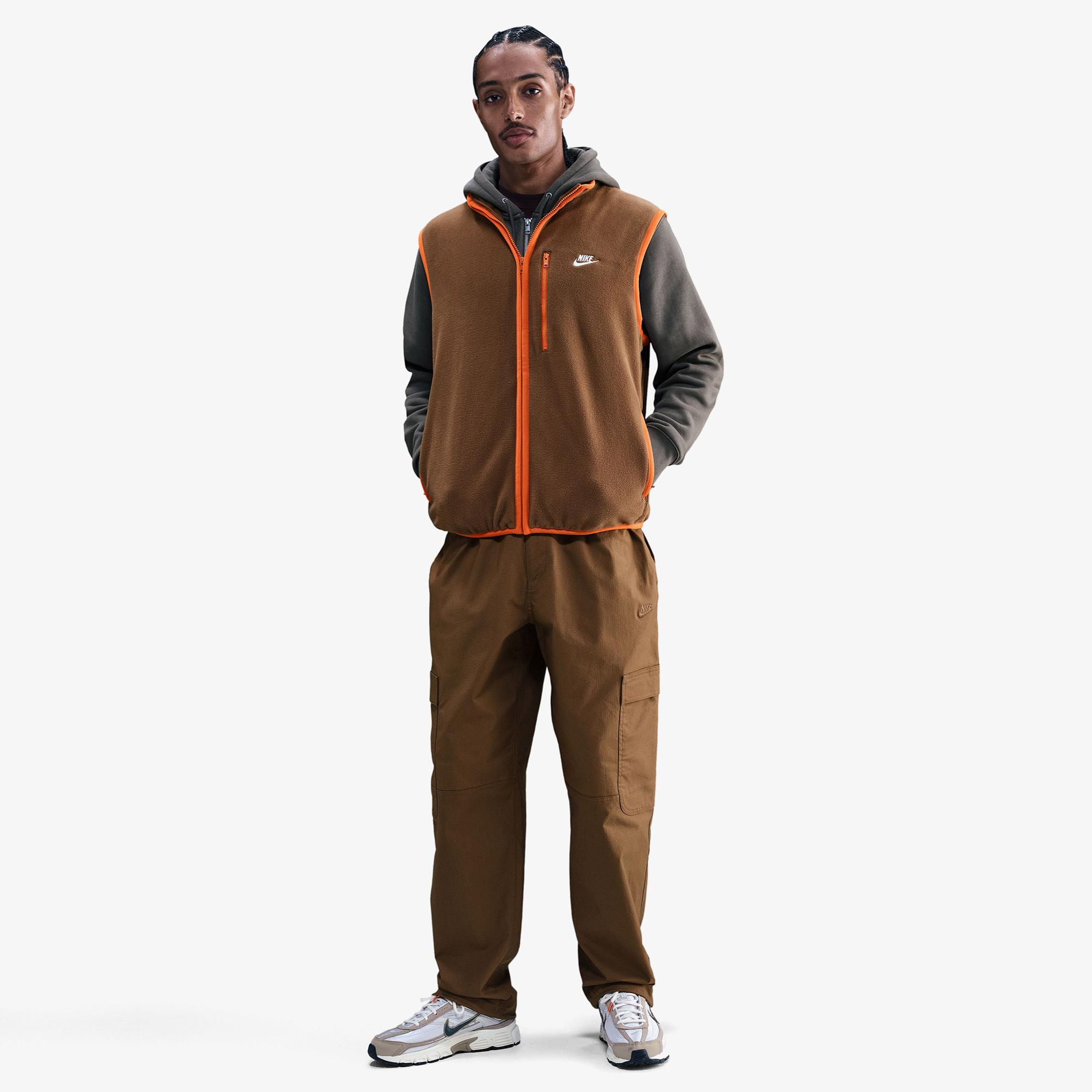 Nike Sportswear Club Winterized Erkek Kahverengi Yelek