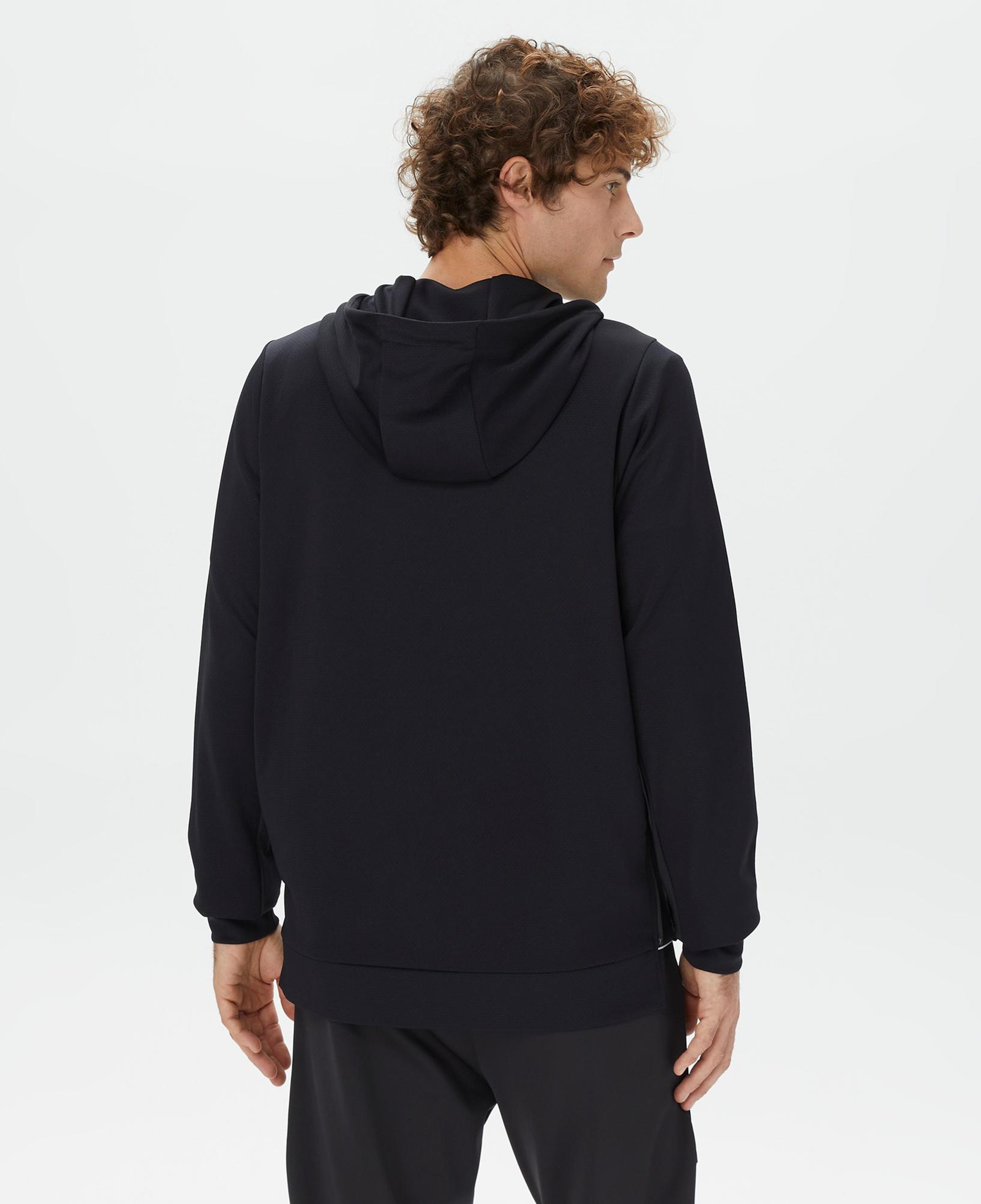 Nautica Erkek Siyah Standart Fit Kapüşonlu Sweatshirt