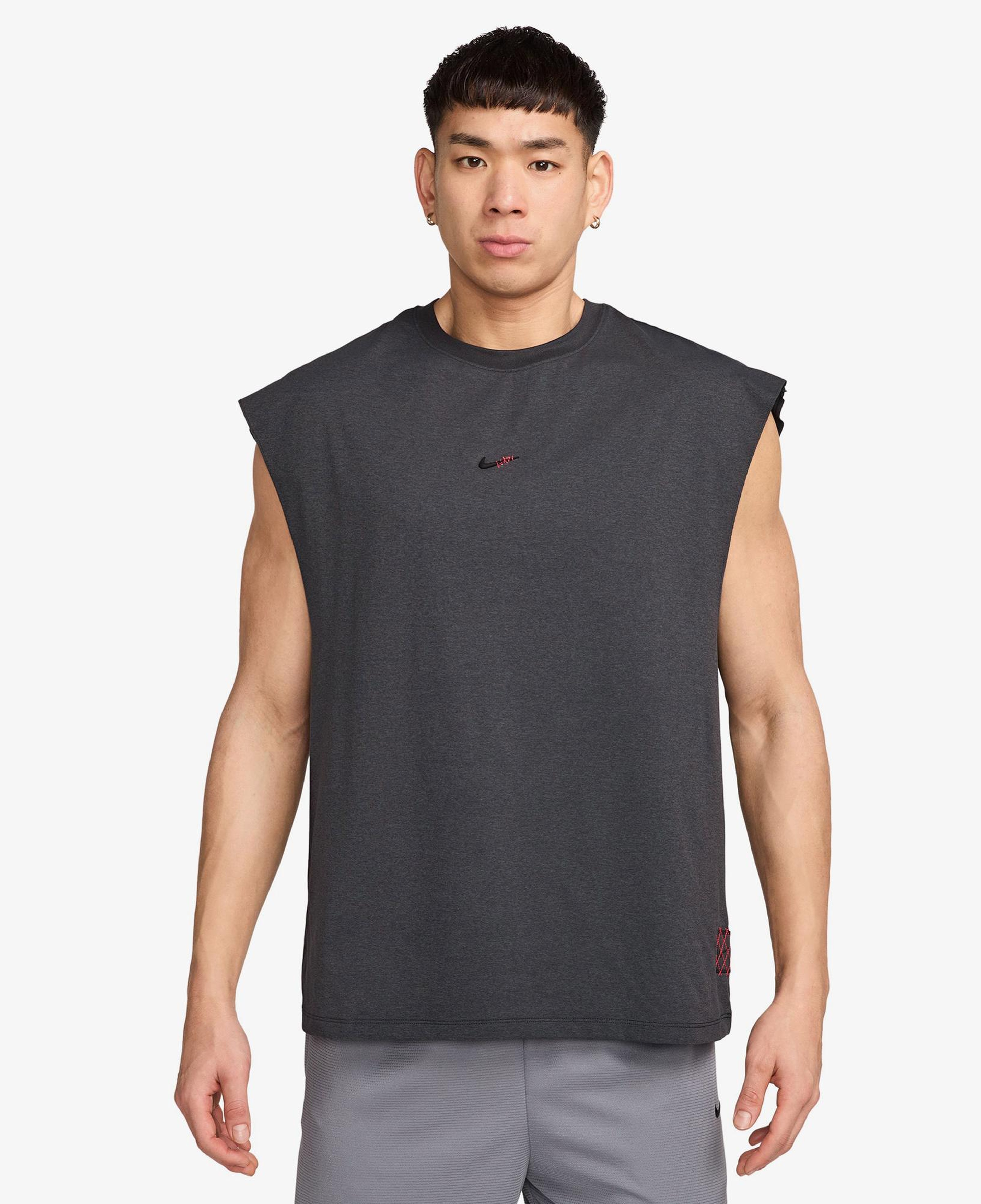 Nike Dri-Fit Top Street Erkek Gri T-Shirt