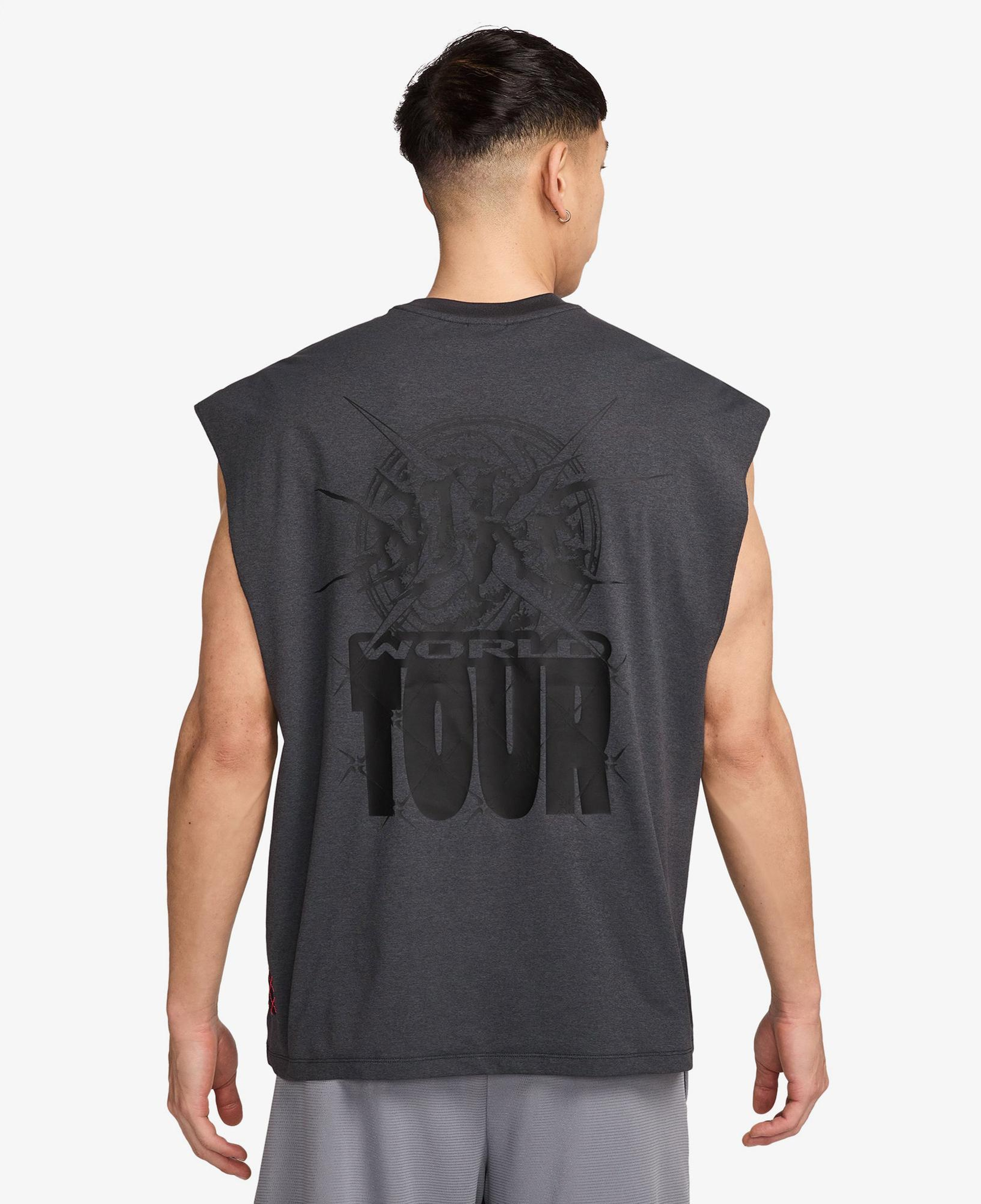 Nike Dri-Fit Top Street Erkek Gri T-Shirt