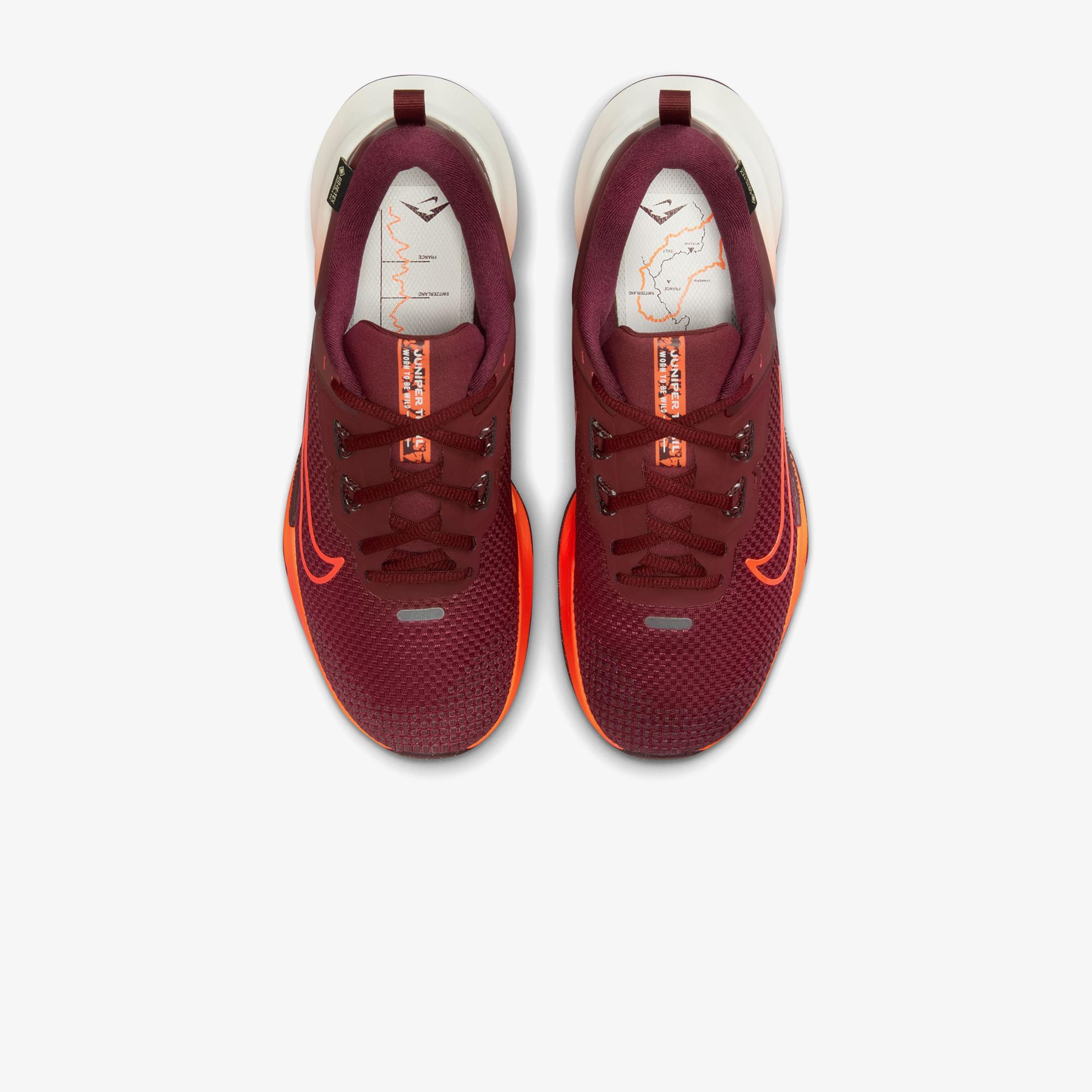 Nike Juniper Trail 2 Gore-Tex Kadın Bordo Koşu Ayakkabısı