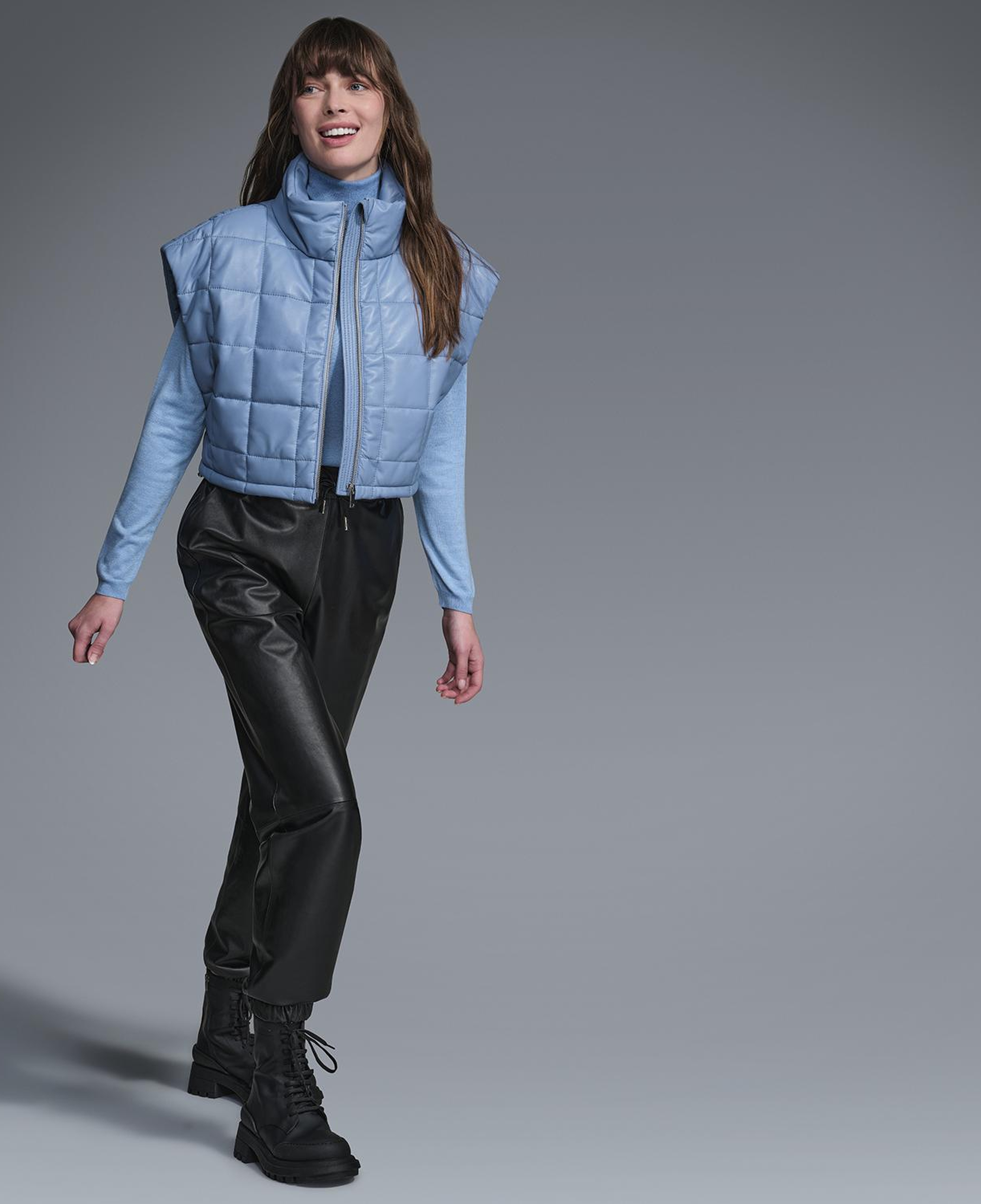 Rhonda Siyah Kadın Deri Pantolon