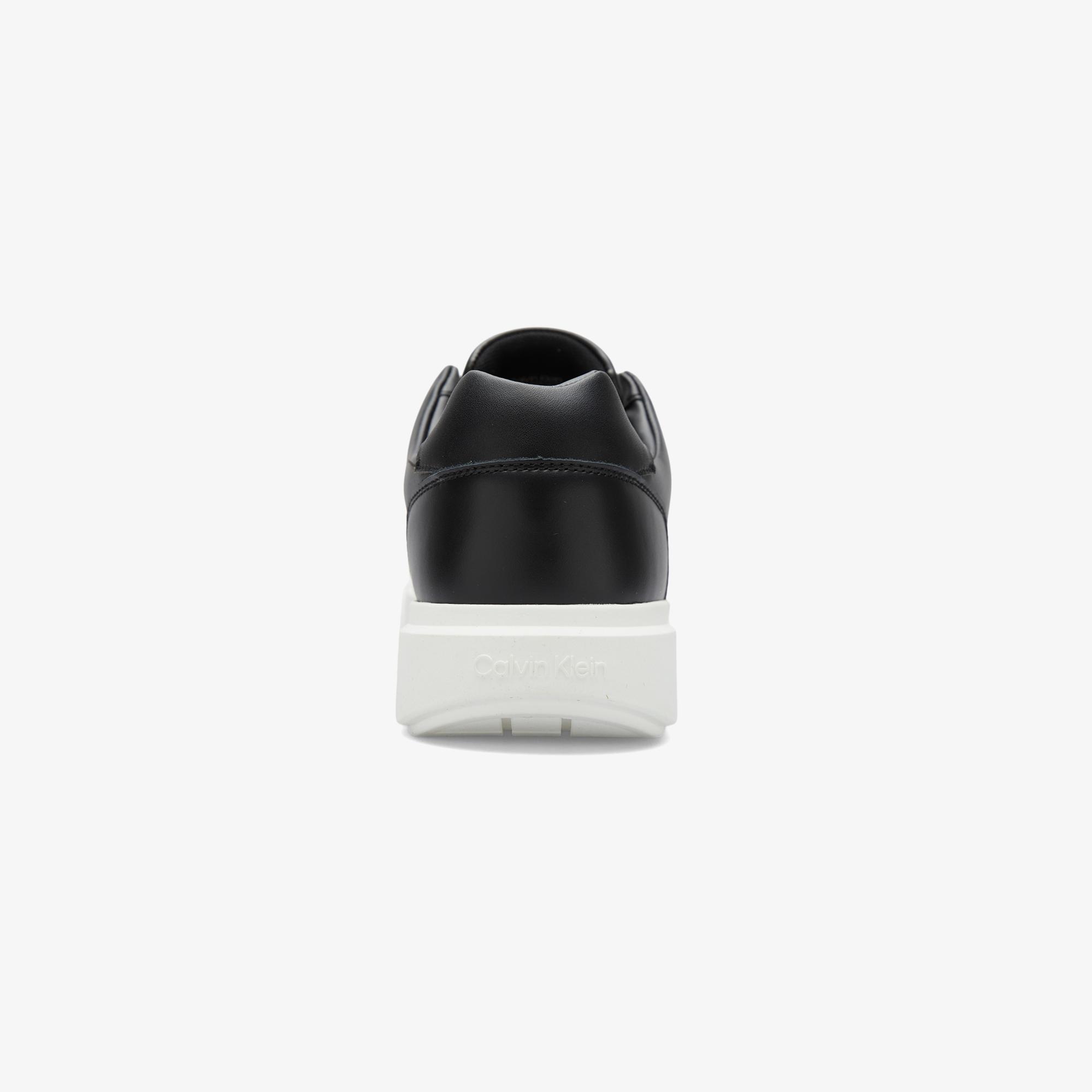 Calvin Klein Chunky Cupsole Hide Lace Up  Erkek Siyah Sneaker