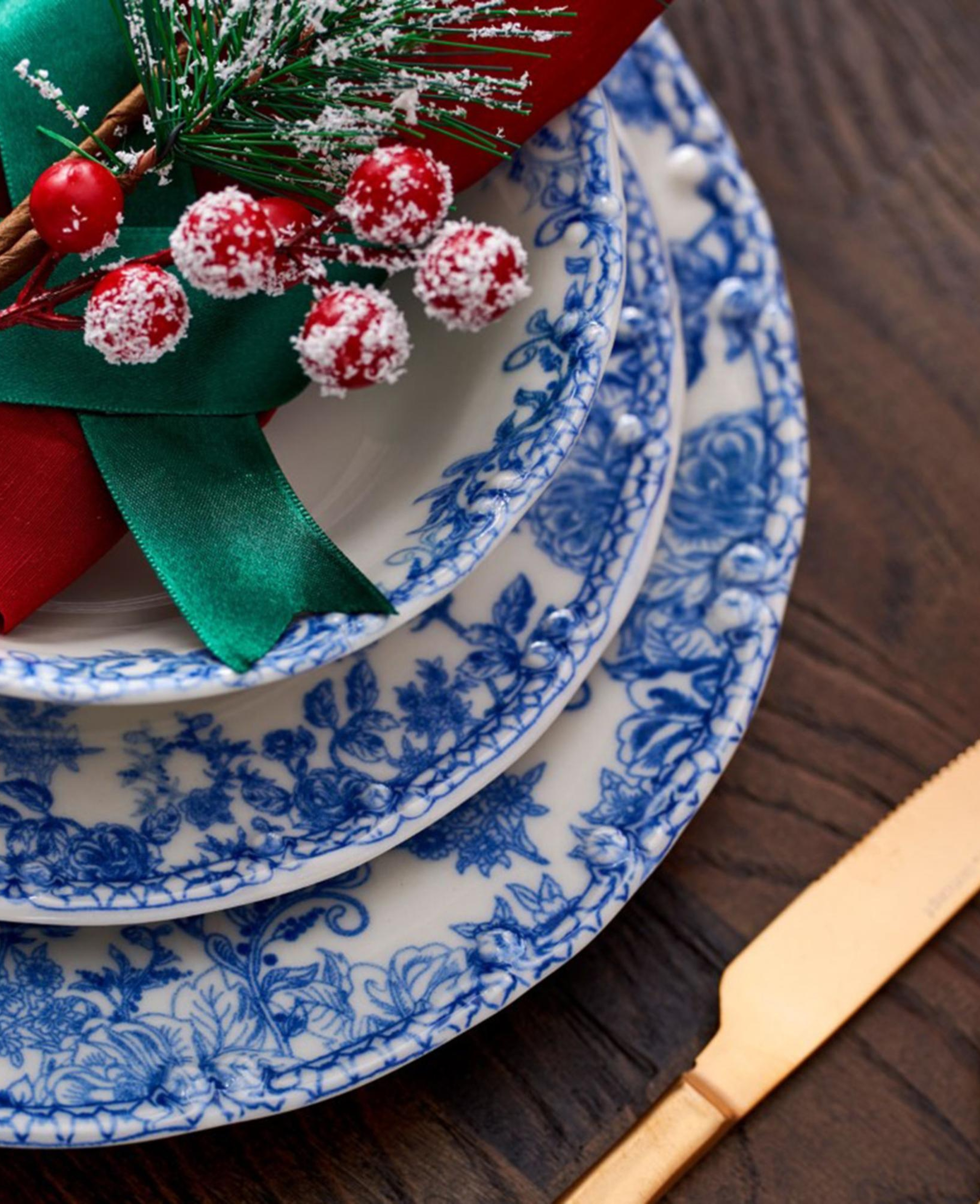 BLUE DREAM PASTA TABAĞI SETİ 6LI- 20 CM