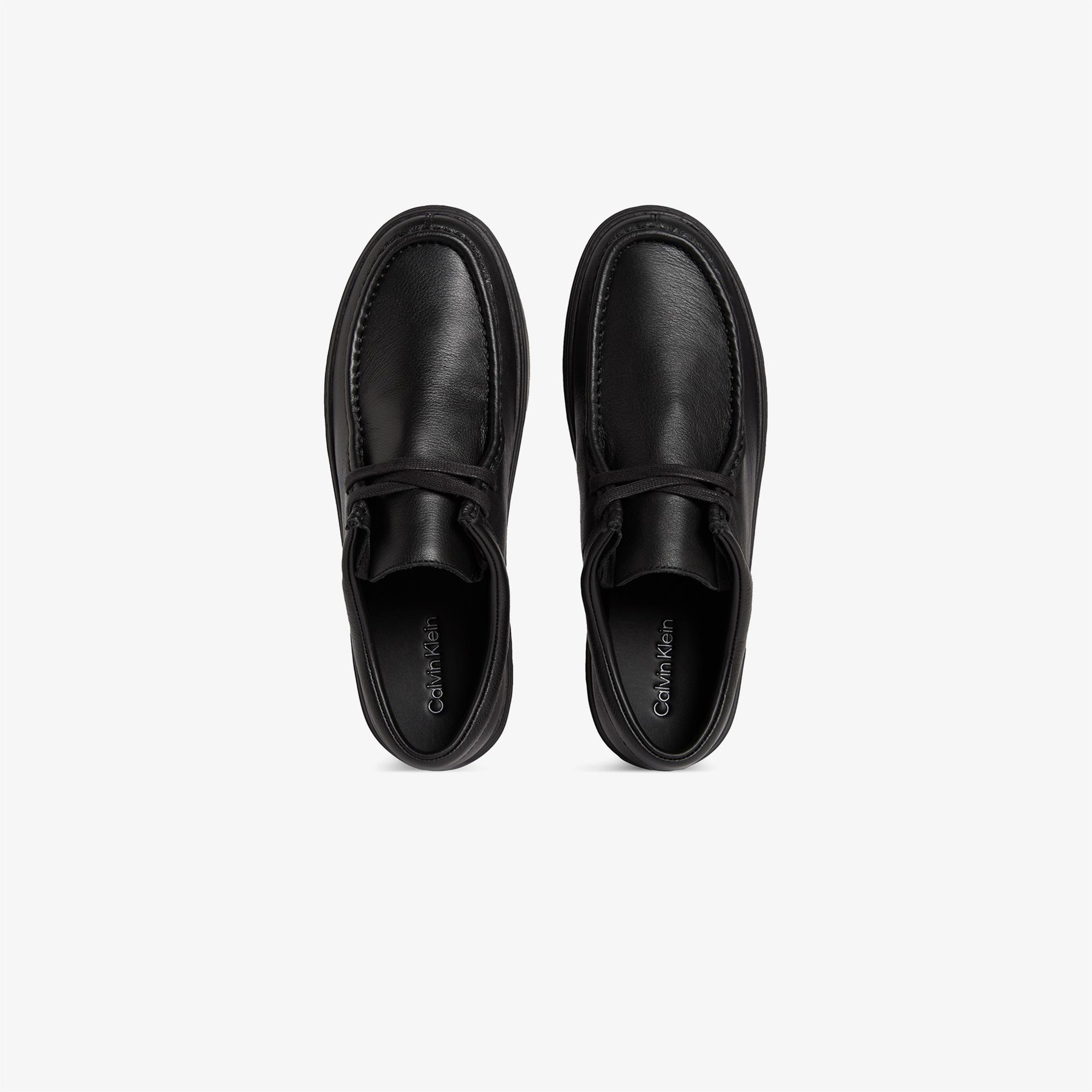 Calvin Klein Hybrid Apron Lace Up Erkek Siyah Klasik Ayakkabı