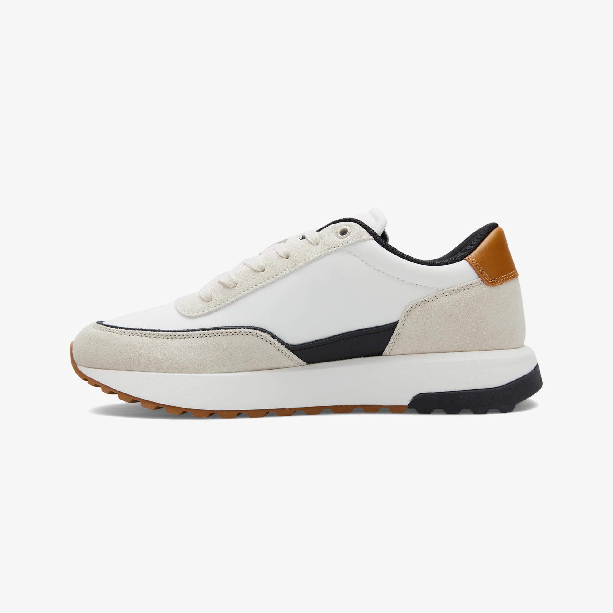 Calvin Klein Low Top Lace Up Repreve Mix Erkek Beyaz Sneaker