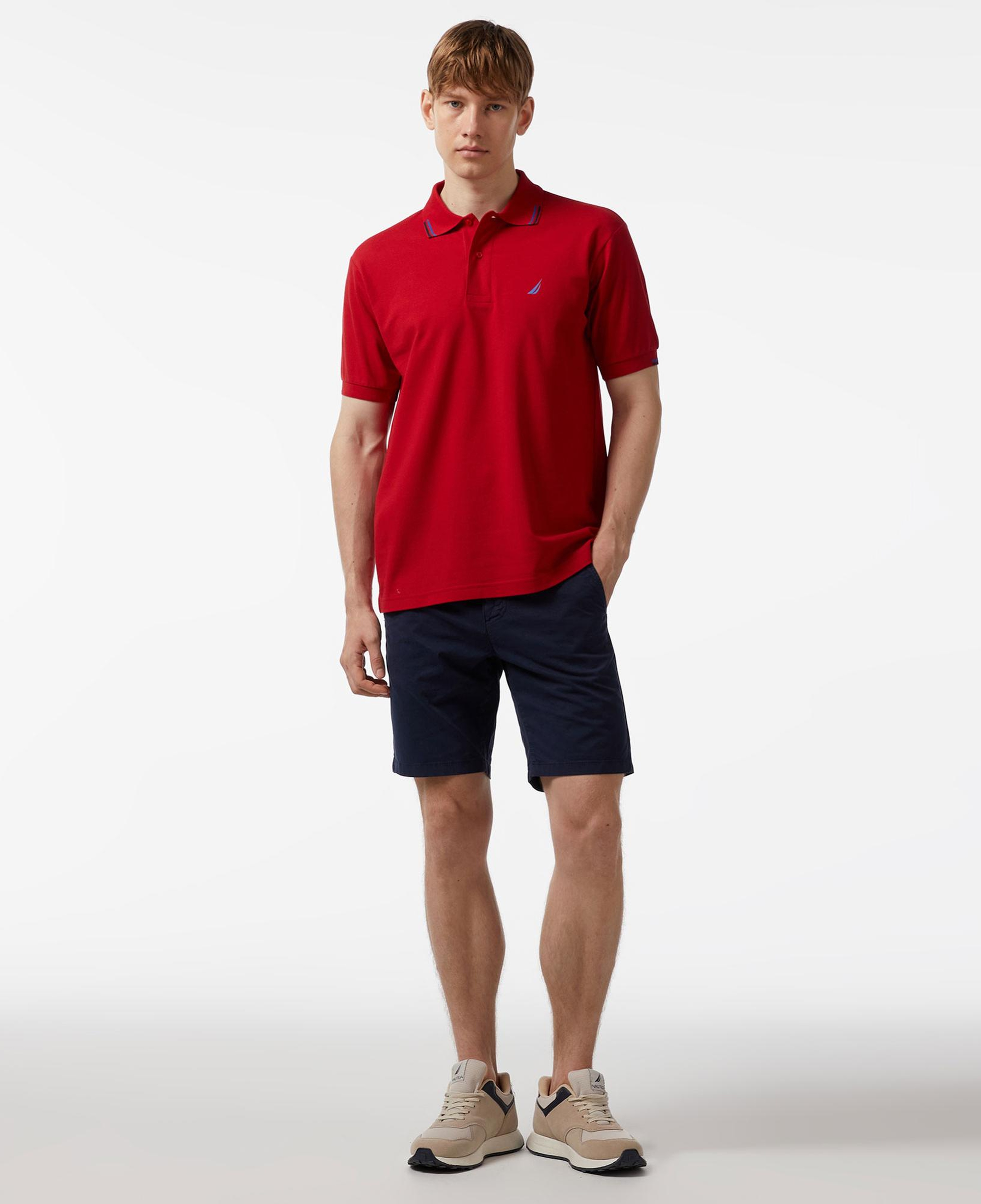 Nautica Erkek Kırmızı Classic Fit Kısa Kollu Polo