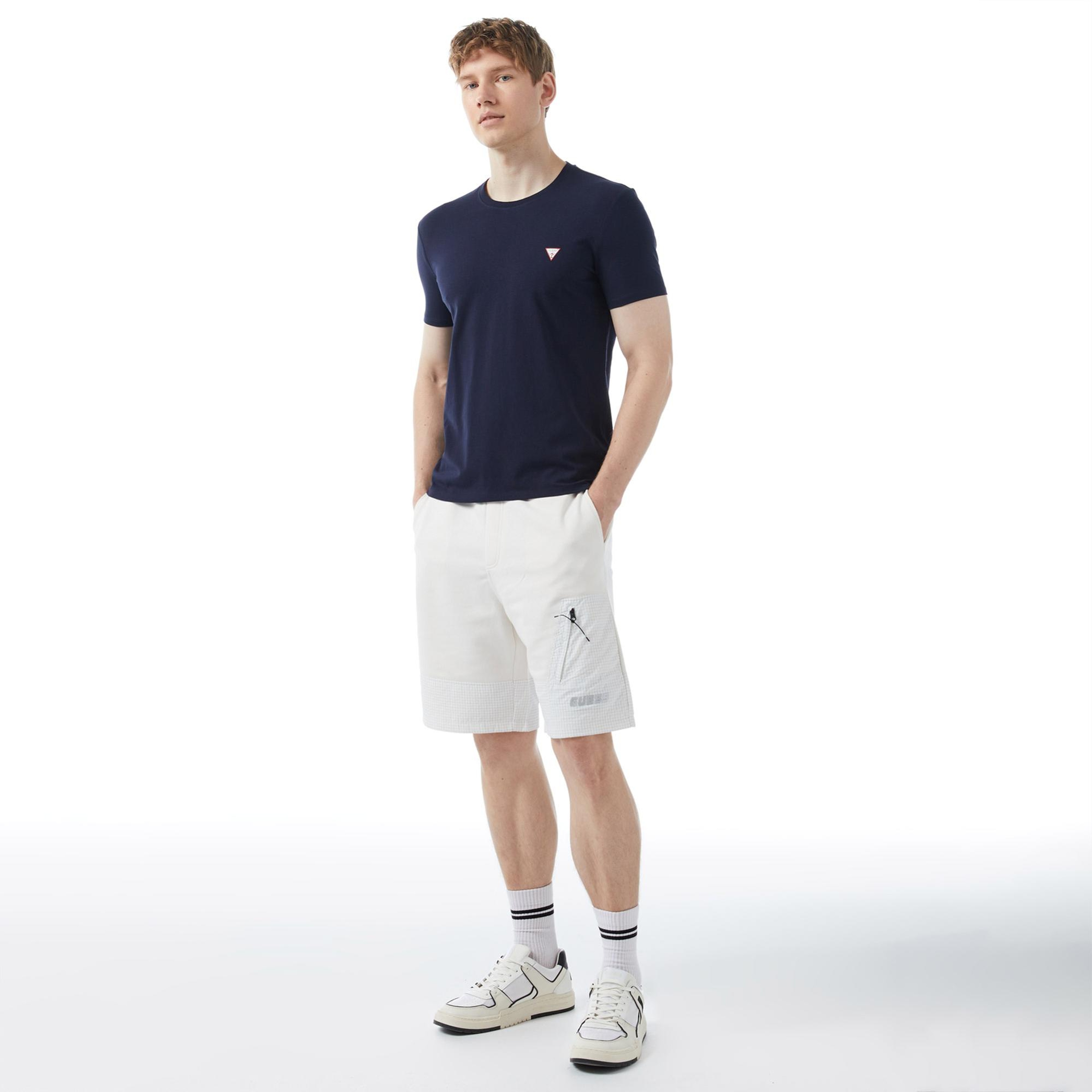 Guess Organic Stretch Jersey Erkek Lacivert T-Shirt