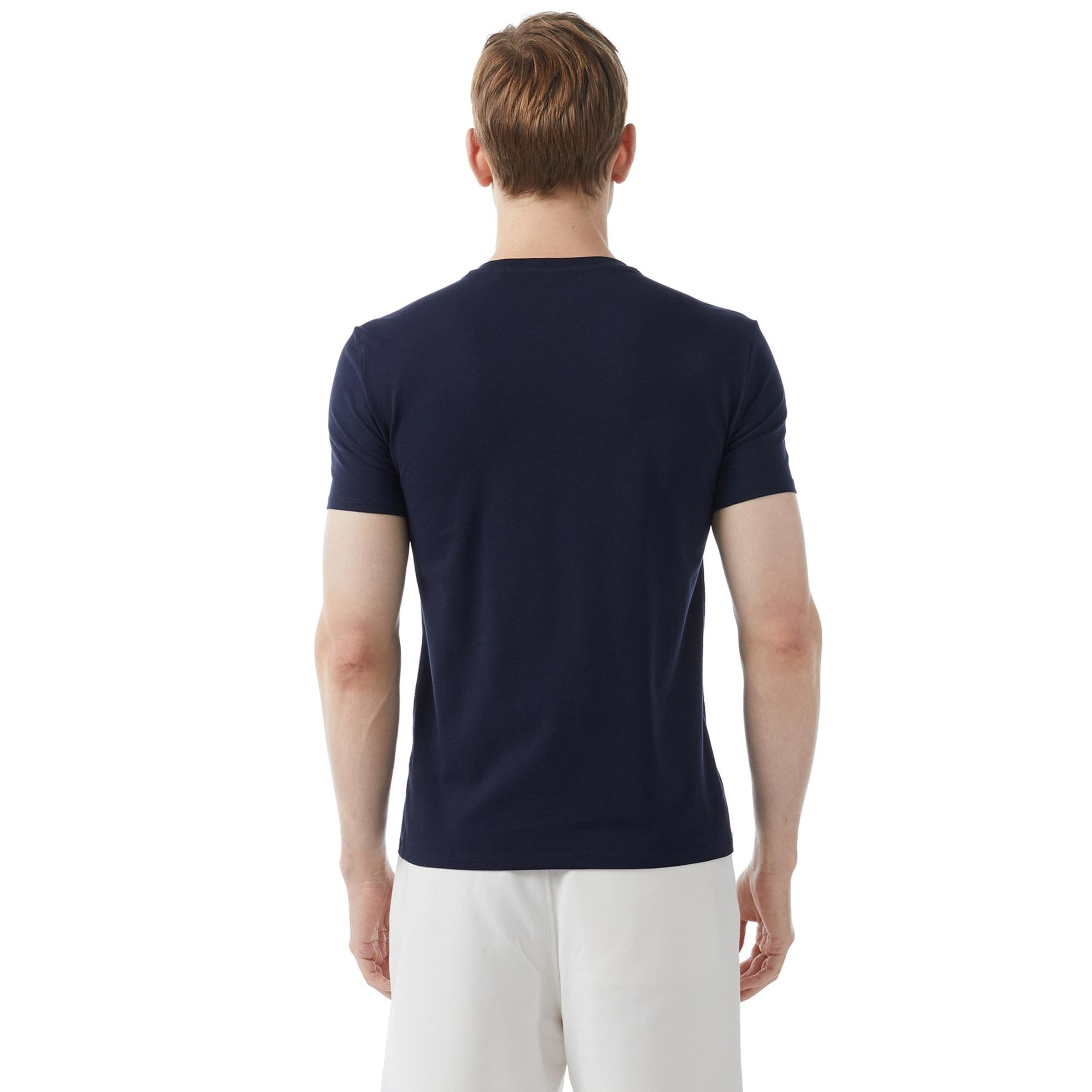 Guess Organic Stretch Jersey Erkek Lacivert T-Shirt
