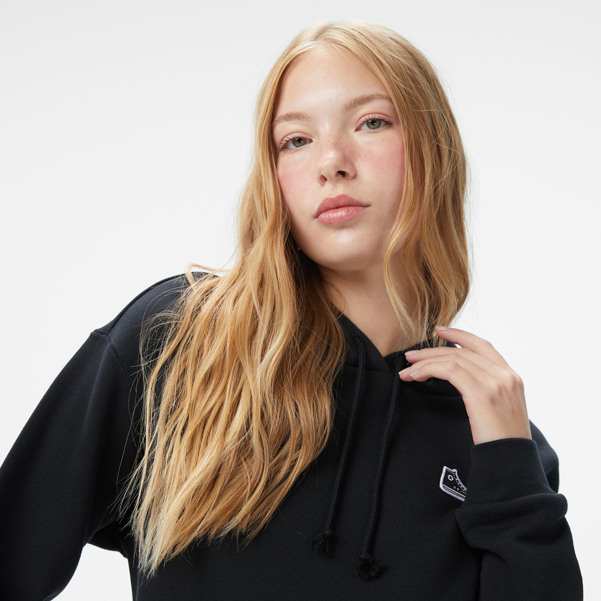 Converse Kadın Siyah Sweatshirt