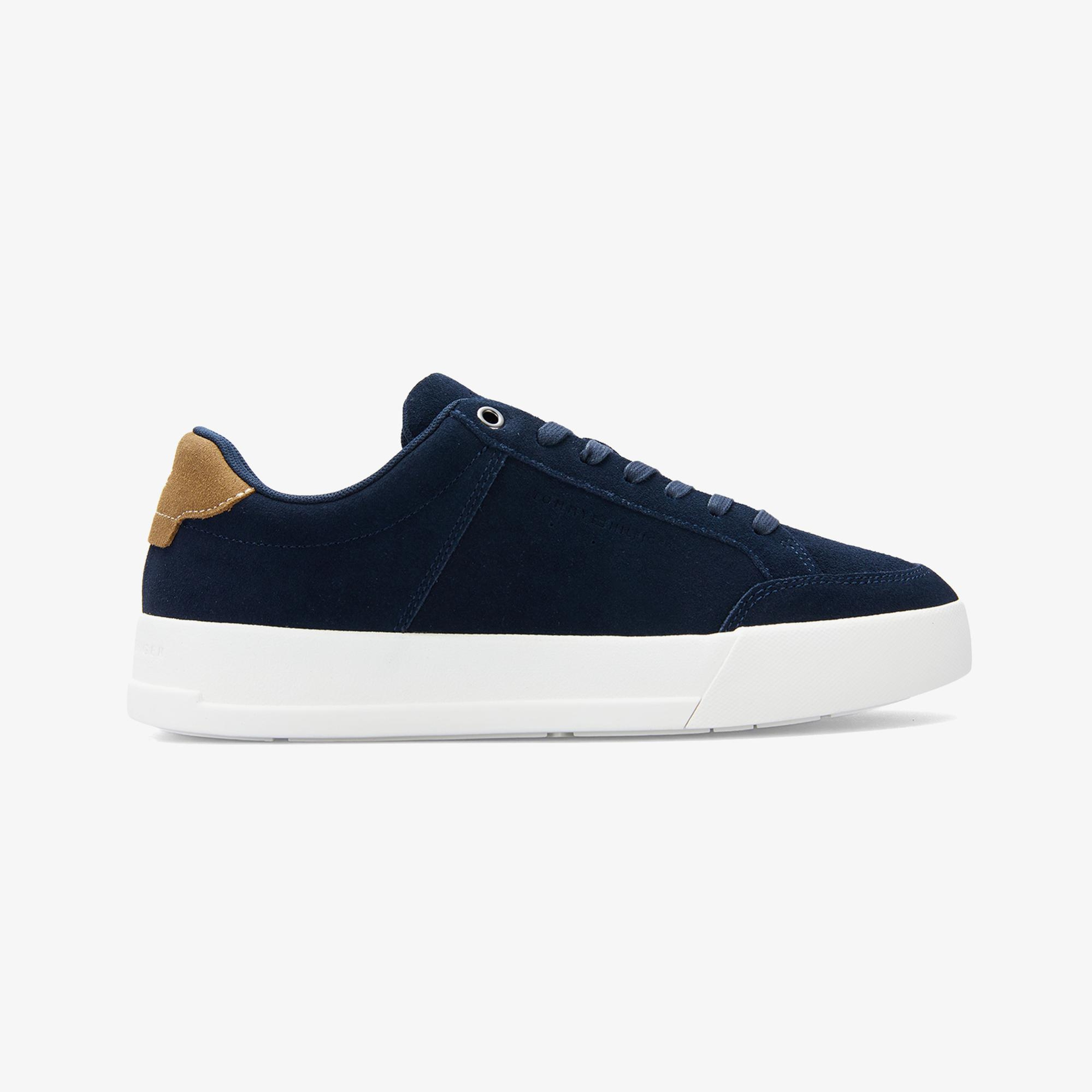 Tommy Hilfiger Court Summer Suede Erkek Lacivert Sneaker