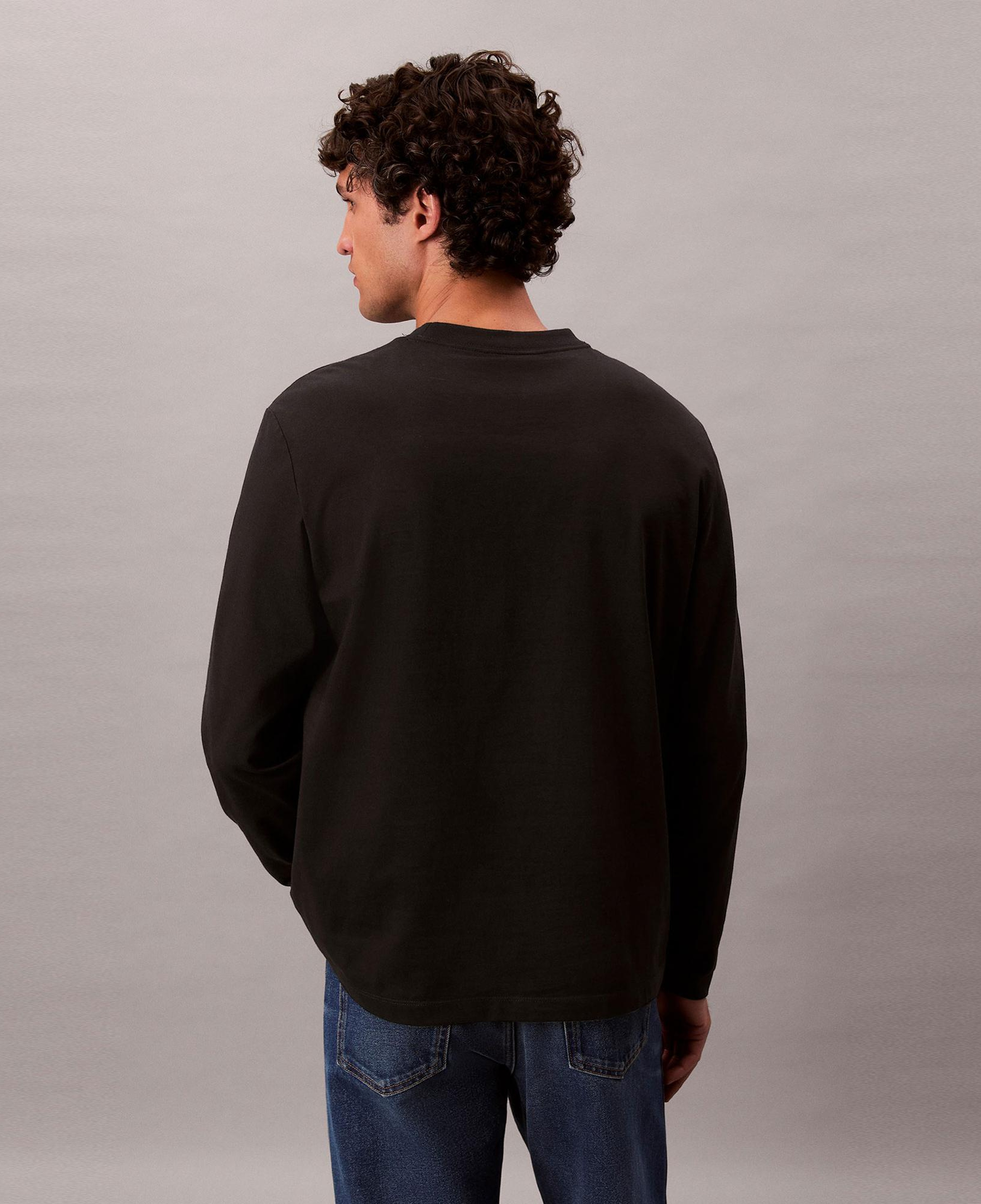 Calvin Klein Standard Logo Crew Erkek Siyah T-Shirt