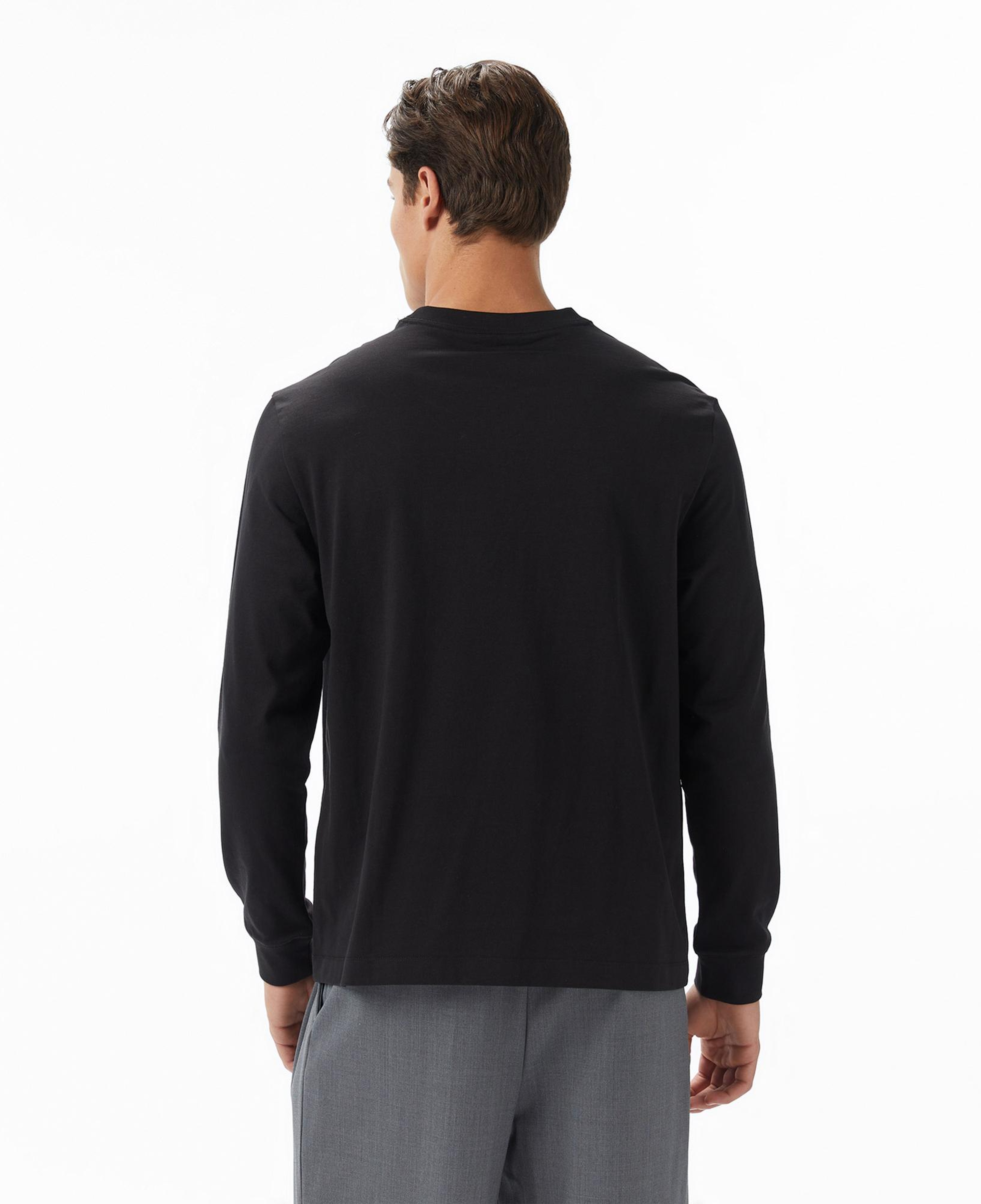 Calvin Klein Standard Logo Crew Erkek Siyah T-Shirt