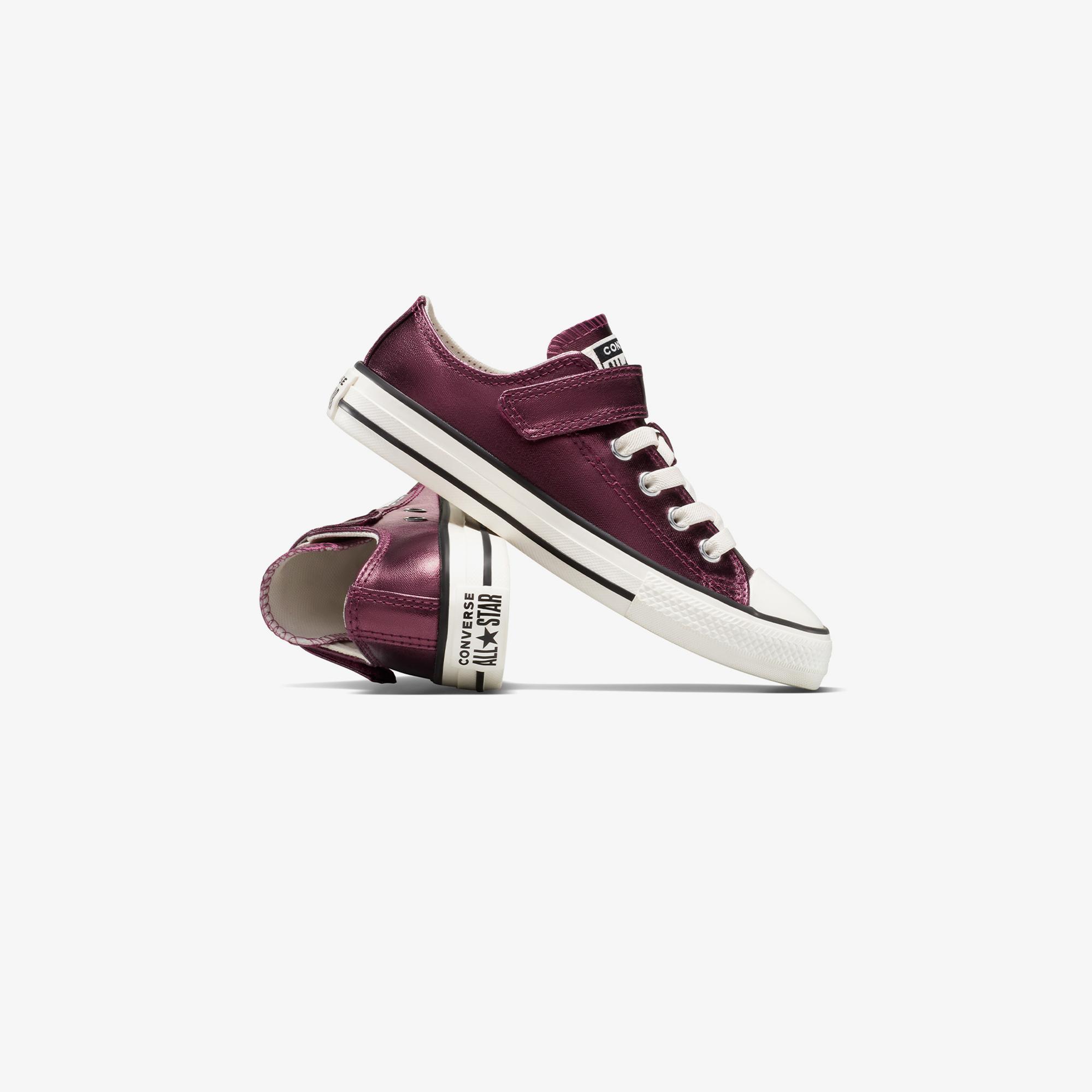 Converse Chuck Taylor All Star Metallic Çocuk Bordo Sneaker