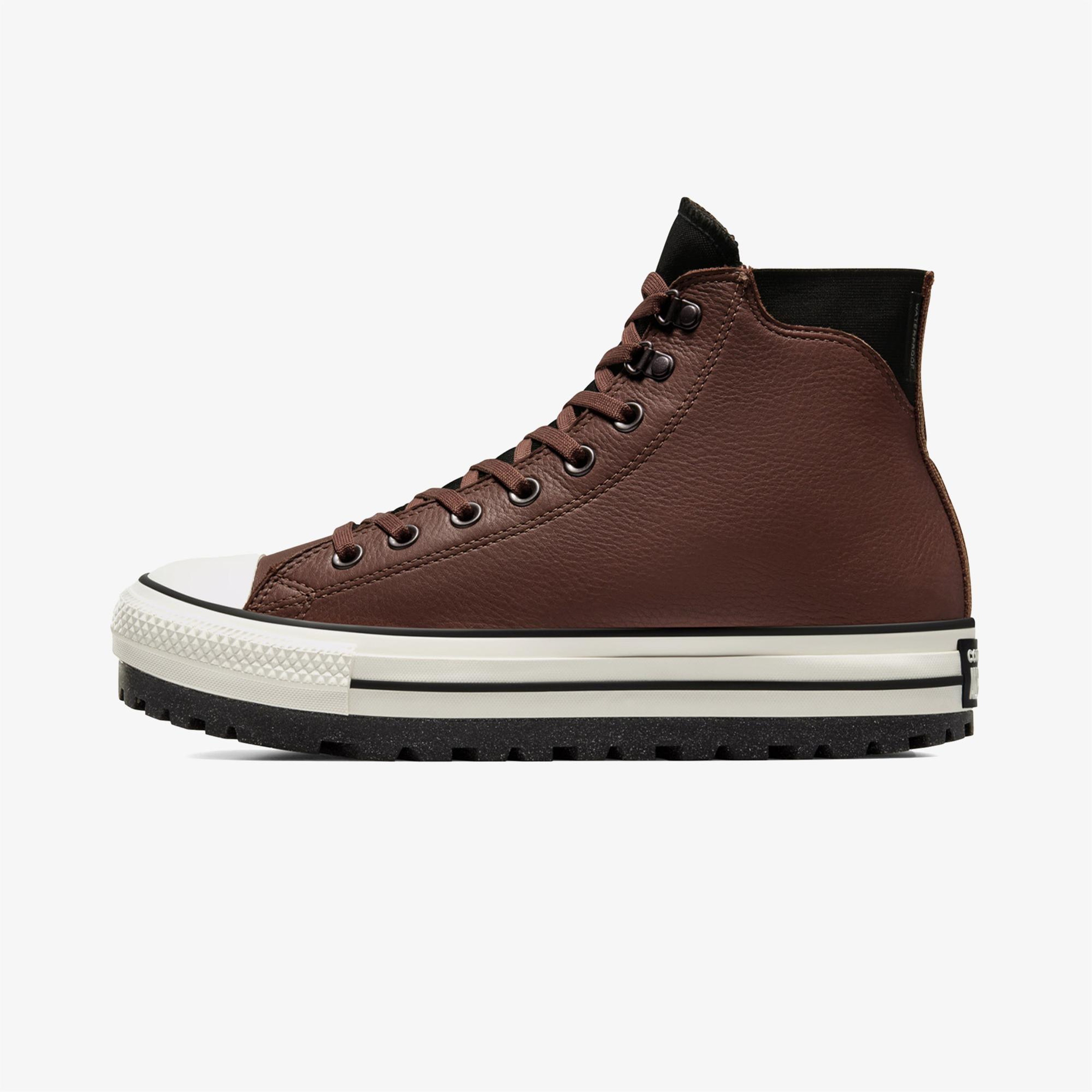 Converse Chuck Taylor All Star City Trek Unisex Kahverengi Deri Bot