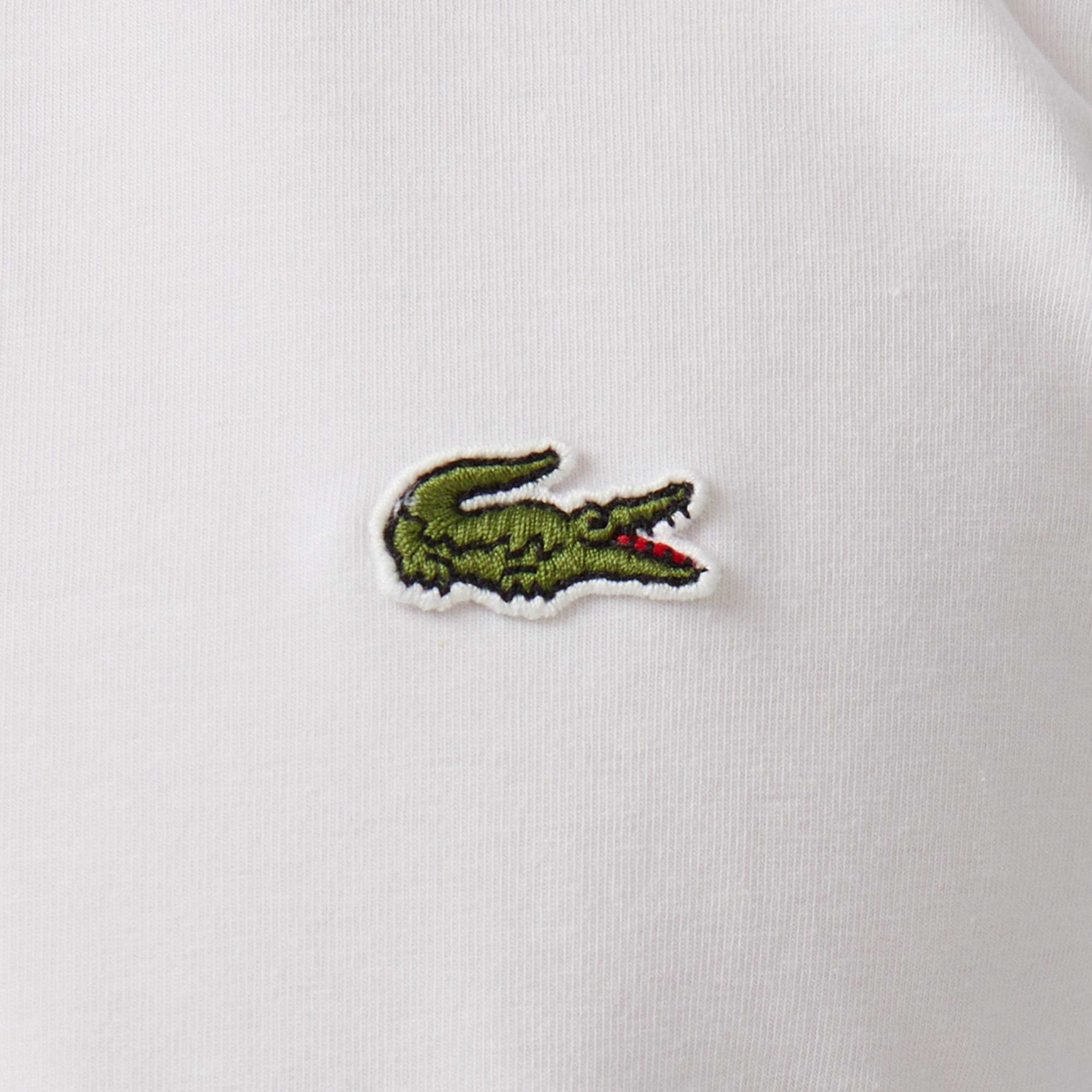Lacoste Erkek Slim Fit Bisiklet Yaka Beyaz T-Shirt