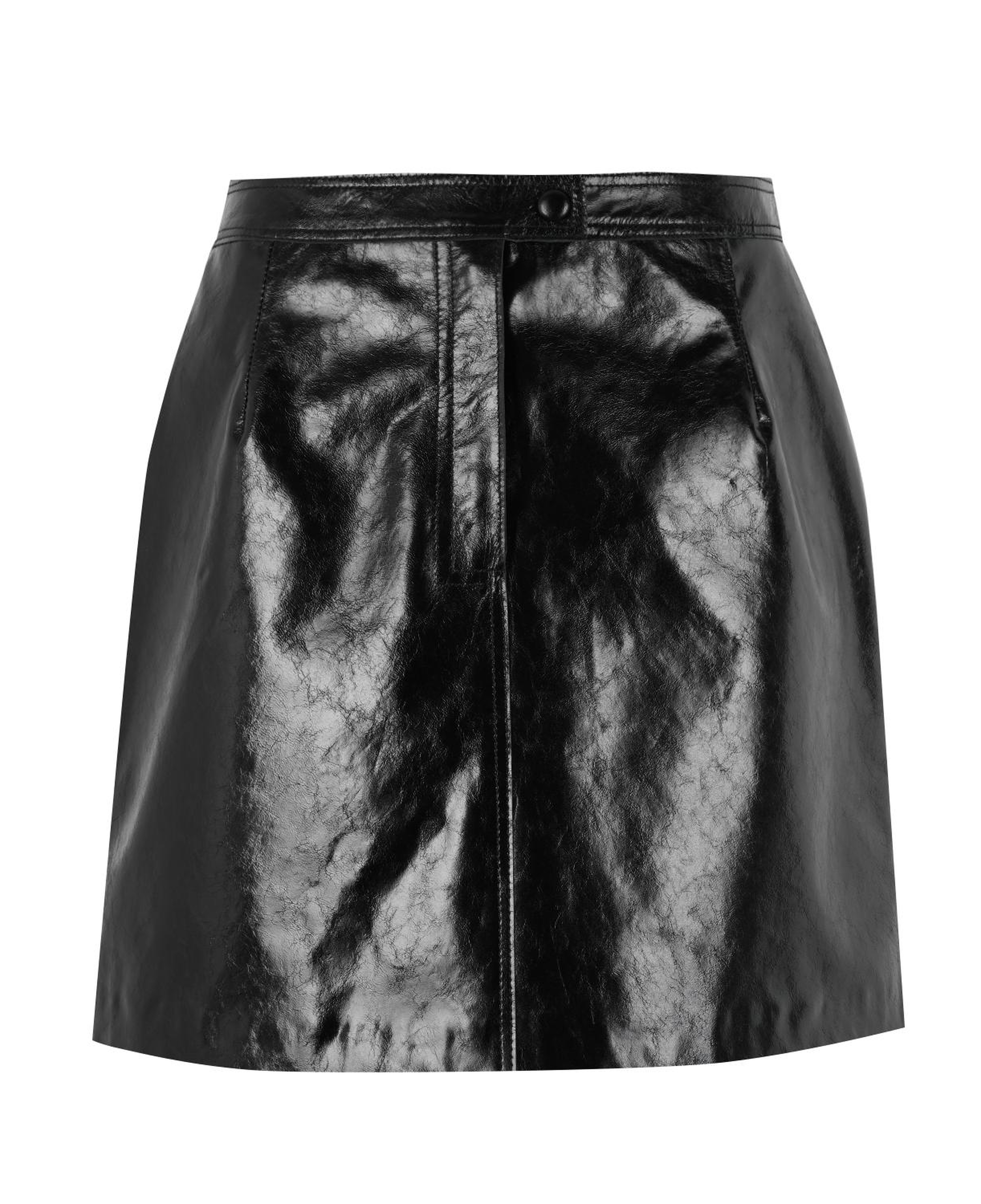 Barretta Siyah Kadın Rugan Deri Etek