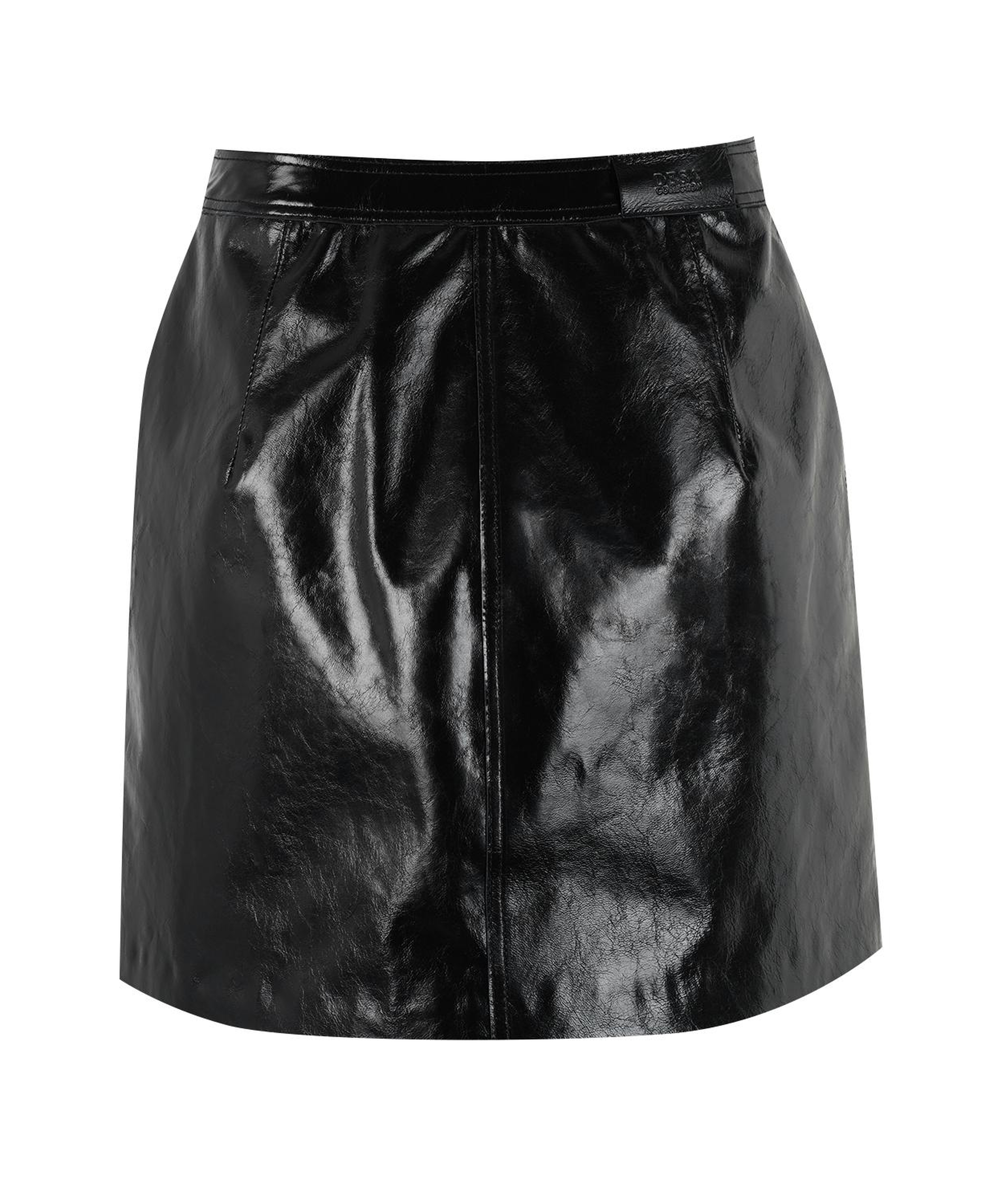 Barretta Siyah Kadın Rugan Deri Etek