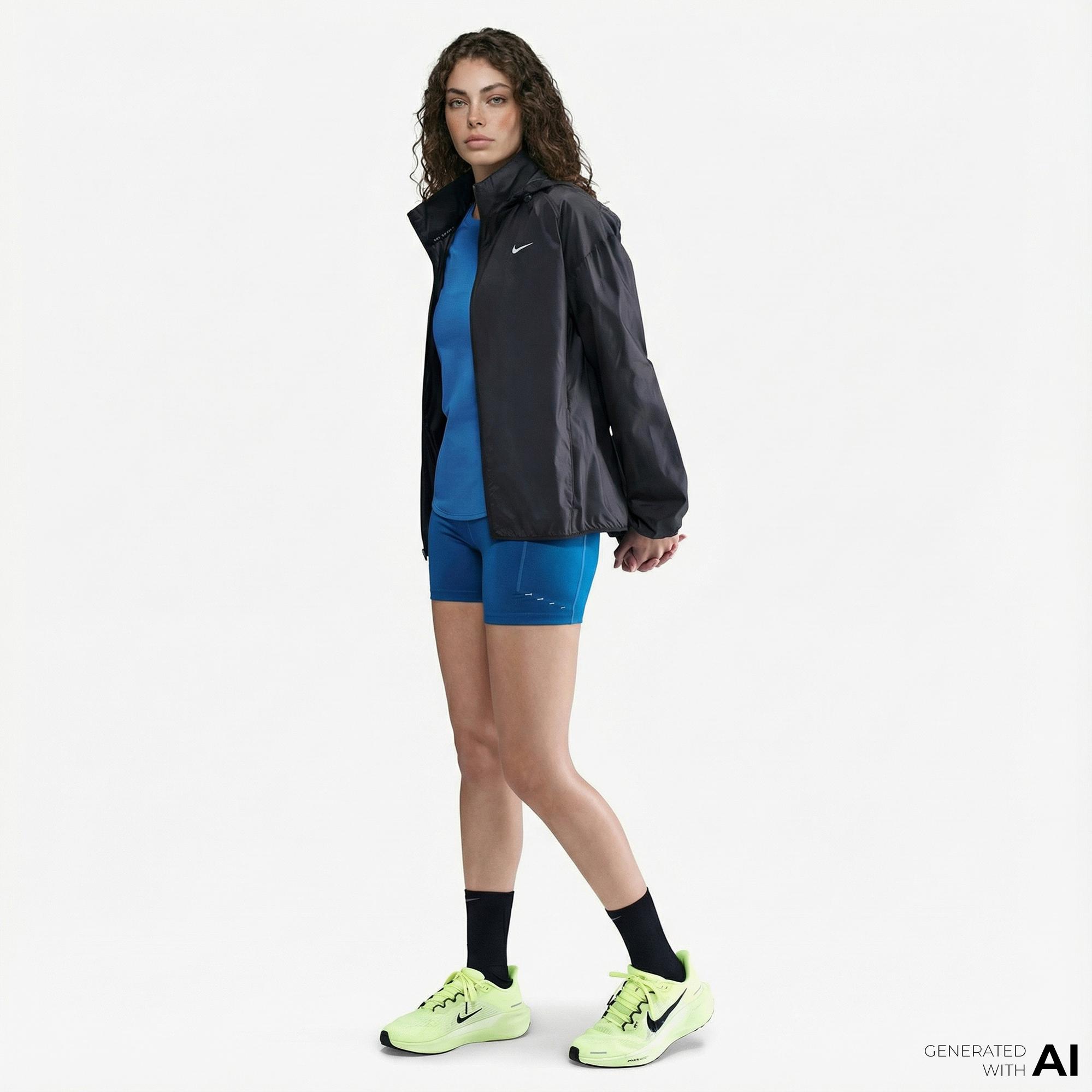 Nike Tempo Repel Kadın Siyah Yağmurluk