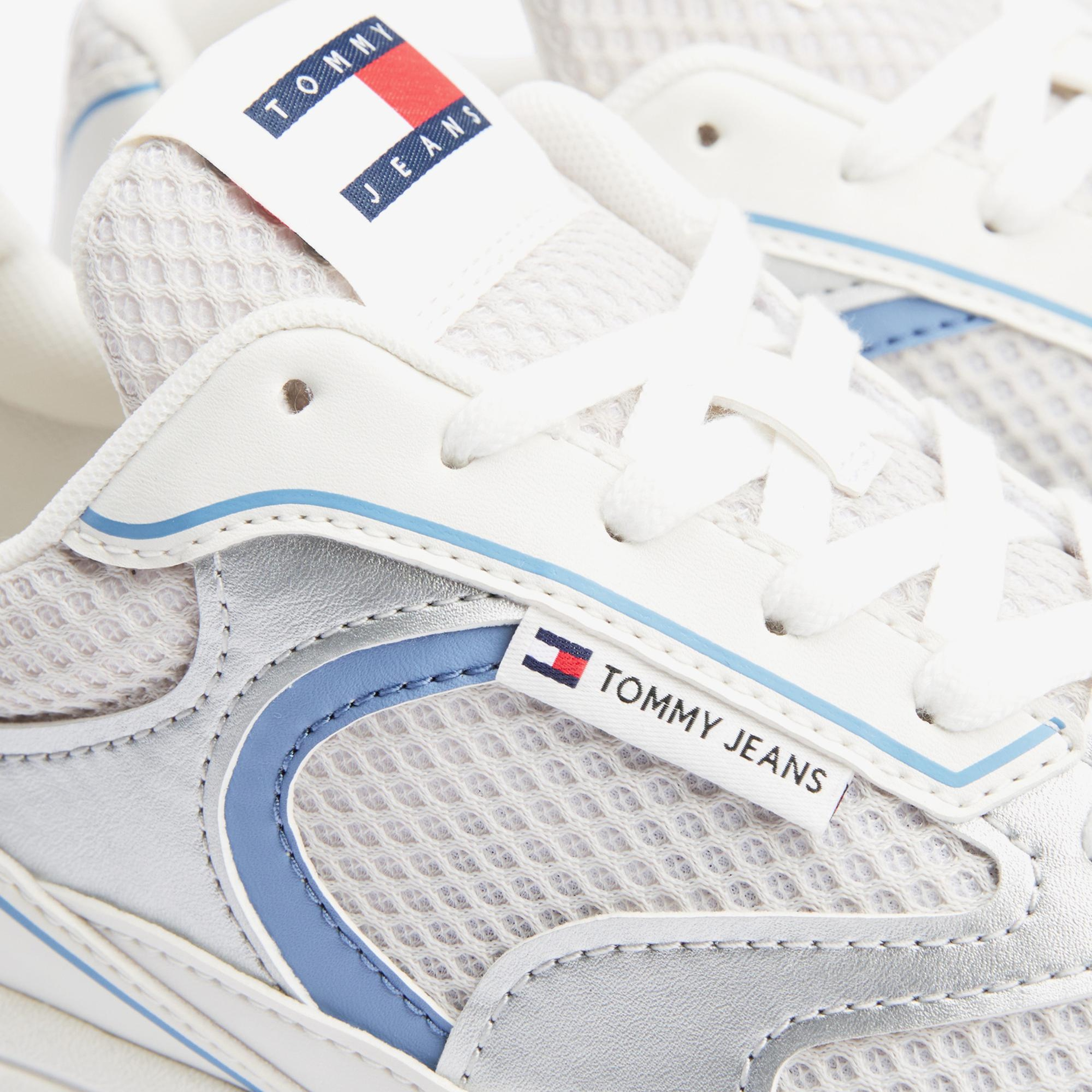 Tommy Hilfiger The Coney Metallic Kadın Beyaz Sneaker