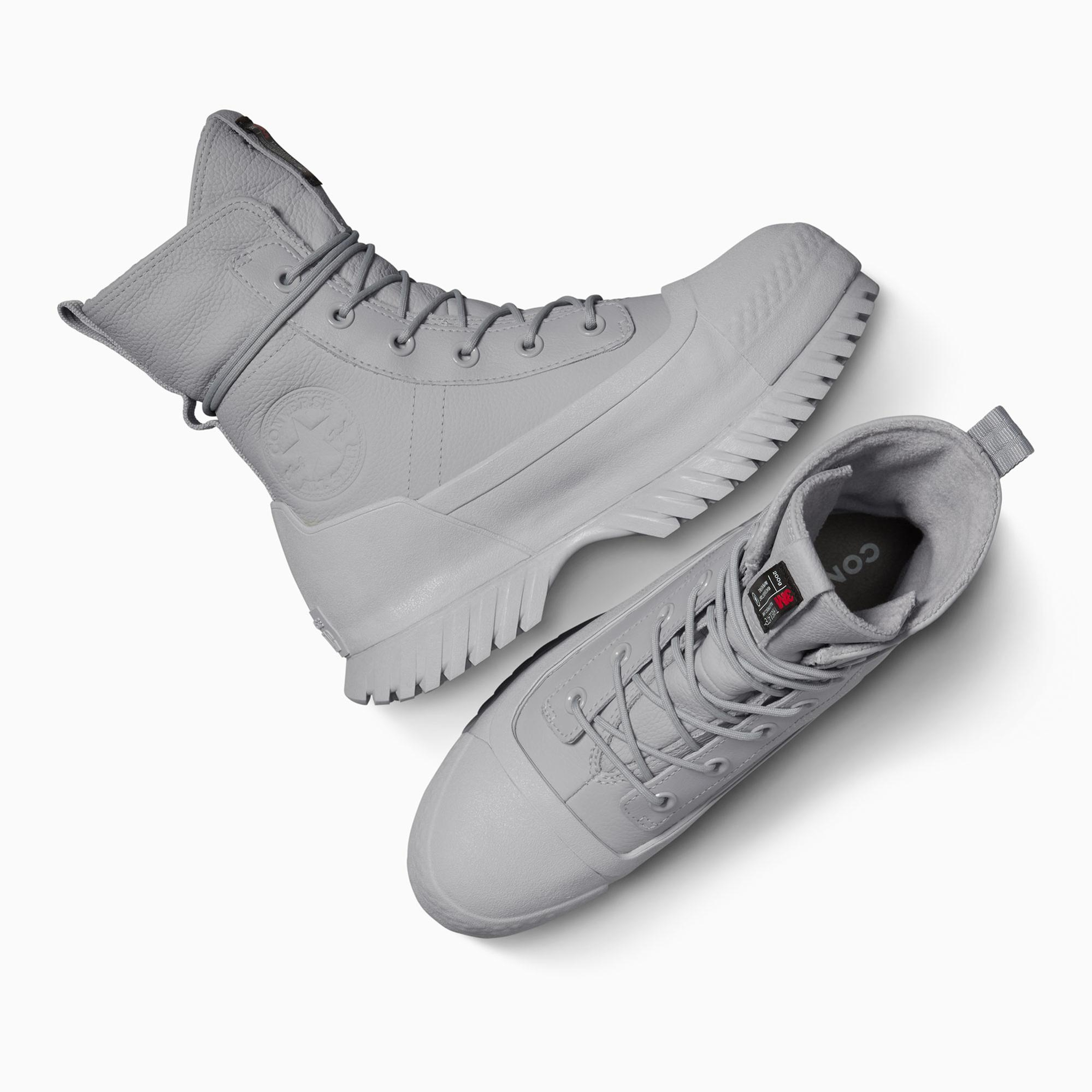 Converse Chuck Taylor All Star Lugged 2.0 CC Unisex Gri Deri Platform Bot