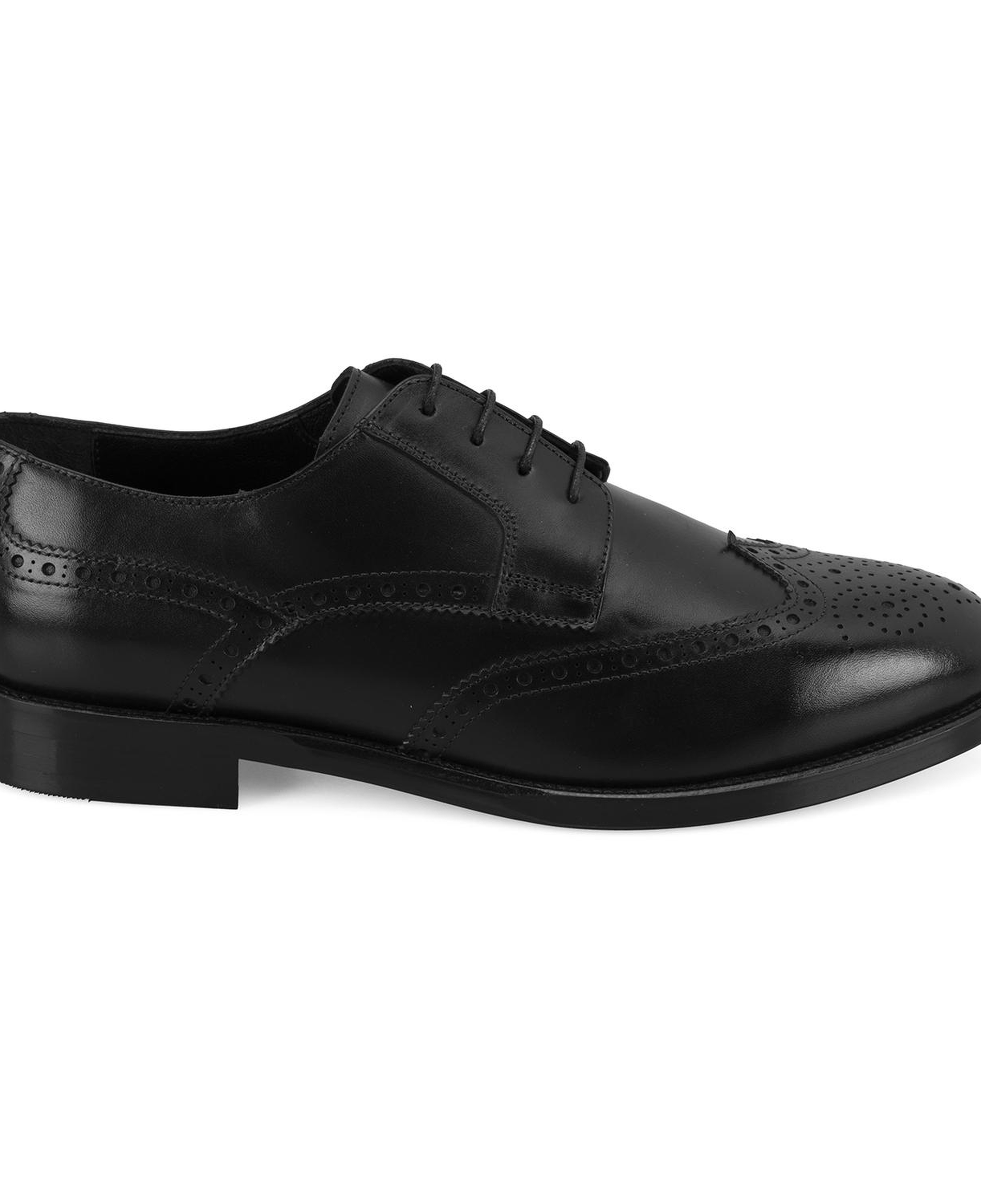 Trever Siyah Erkek Deri Klasik Ayakkabı