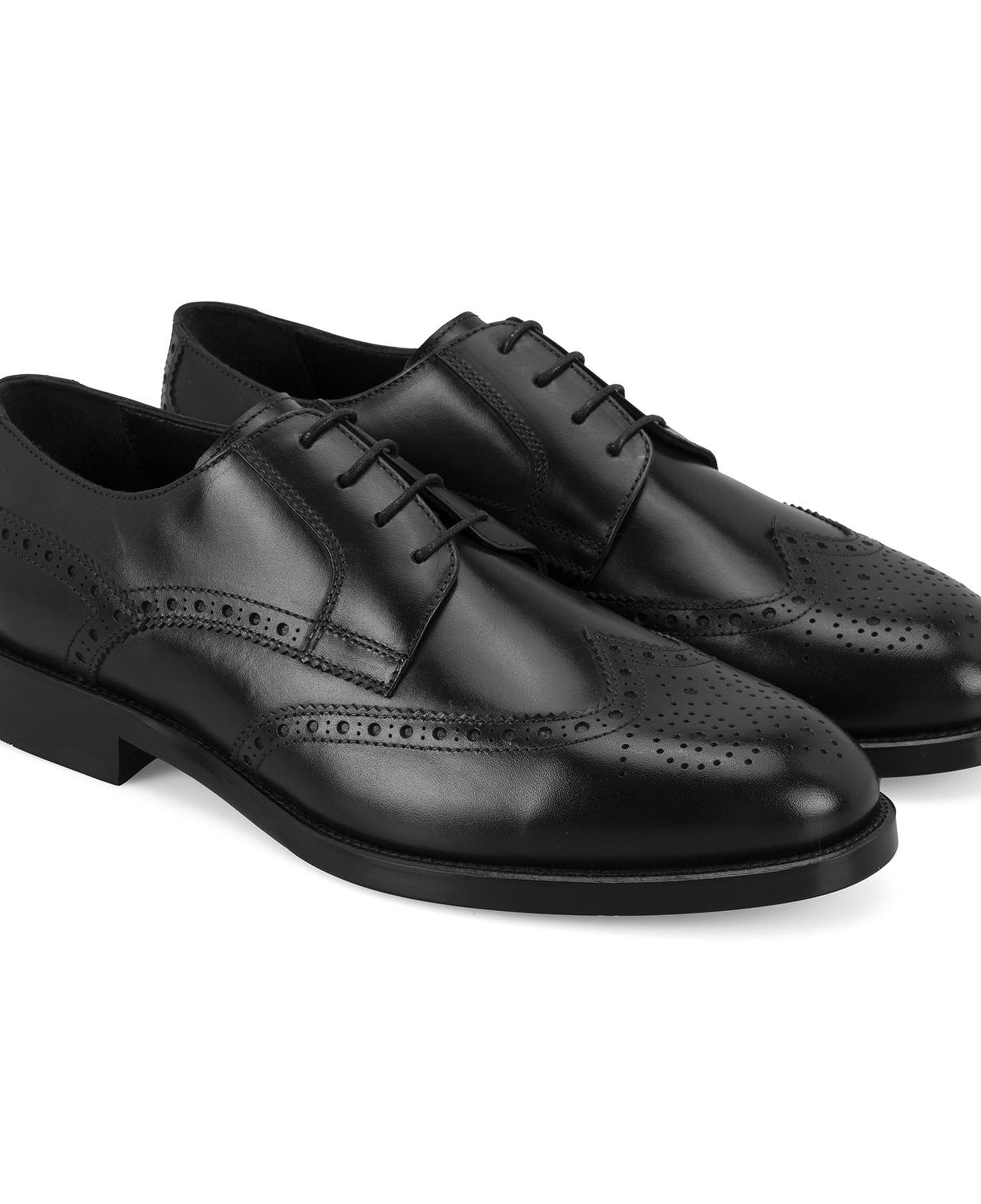 Trever Siyah Erkek Deri Klasik Ayakkabı