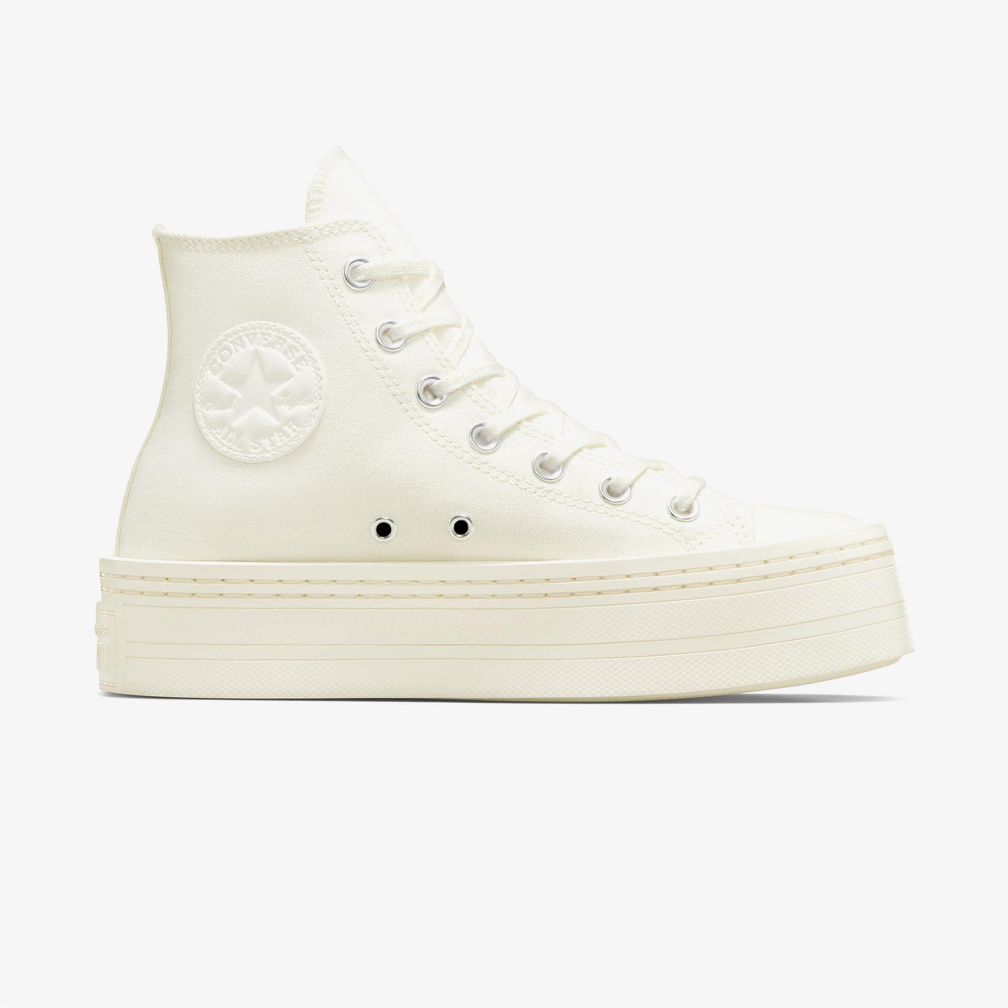 Converse Chuck Taylor All Star Modern Lift Unisex Krem Platform Sneaker