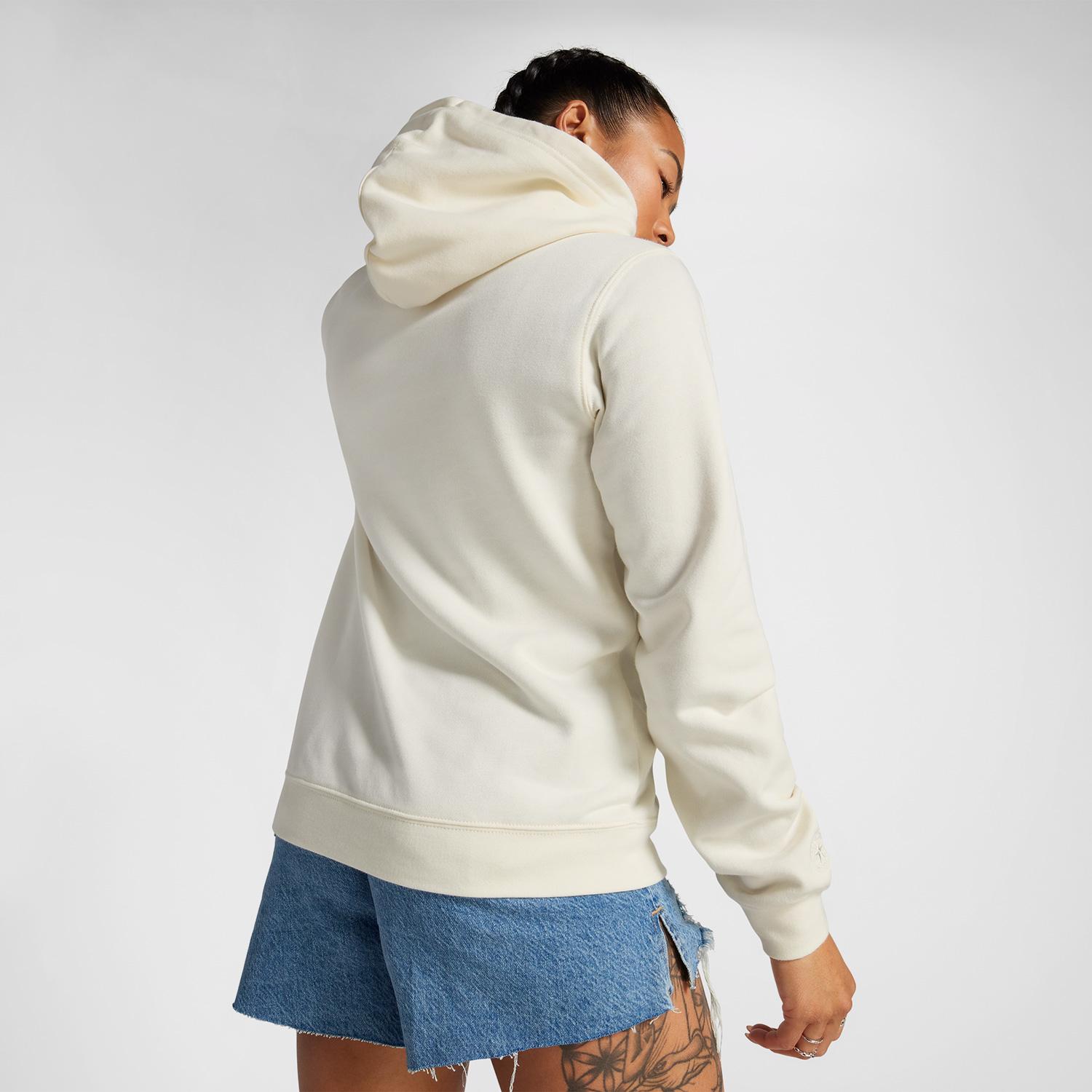 Converse Y2K Heart Pullover Kadın Krem Hoodie