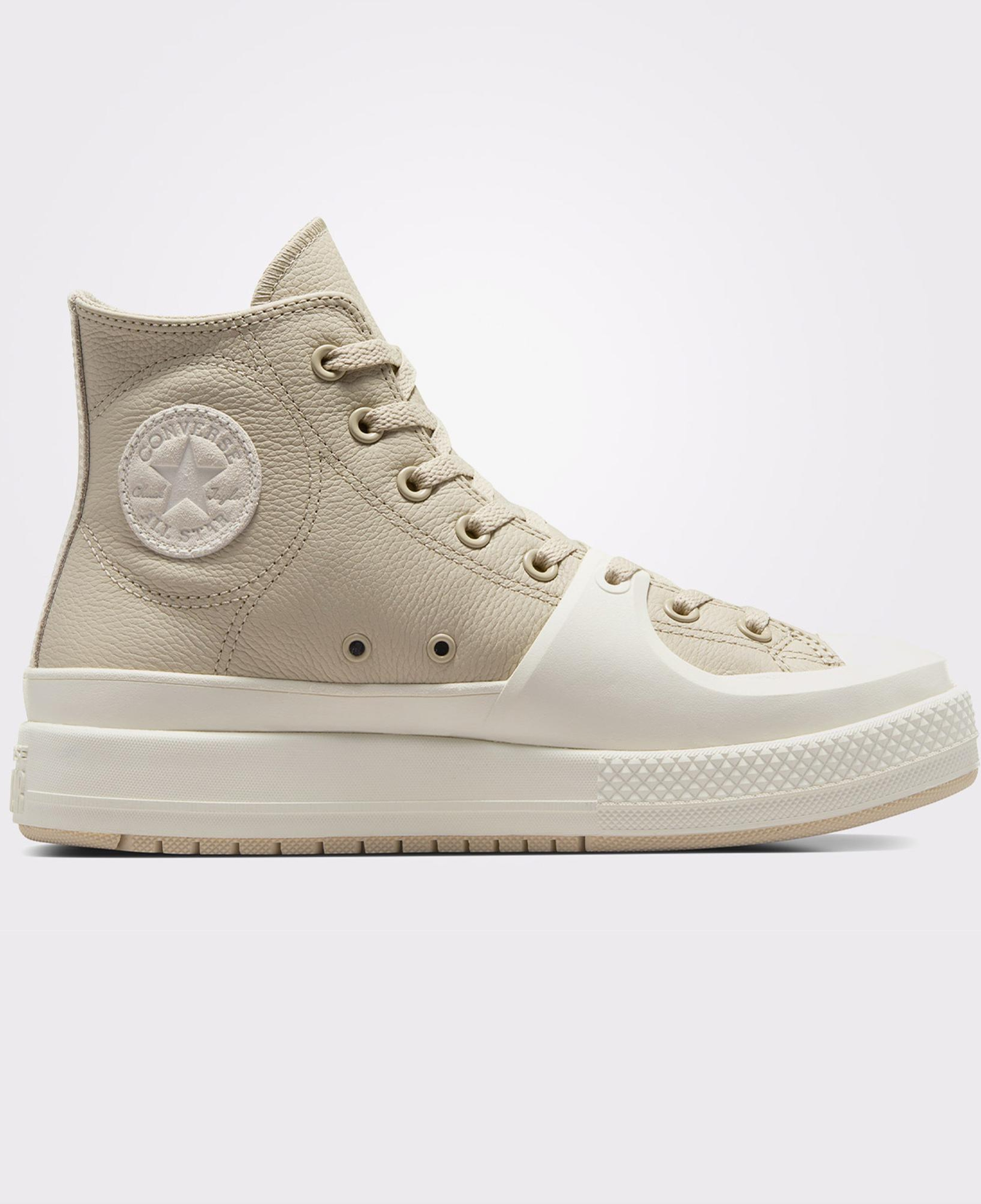 Converse Chuck Taylor All Star Construct Unisex Bej Deri Sneaker