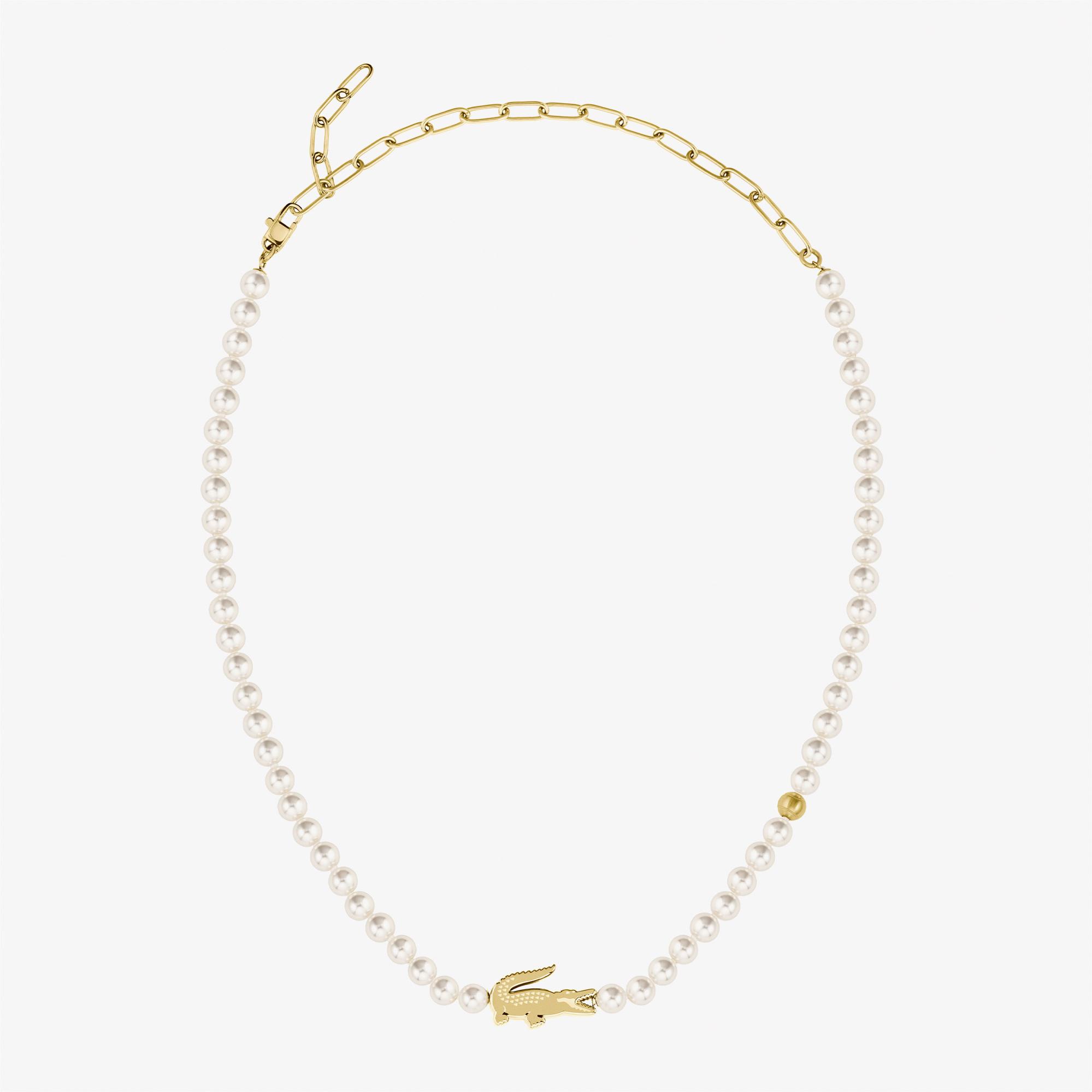 Lacoste Kadın İnci Beyaz Kolye