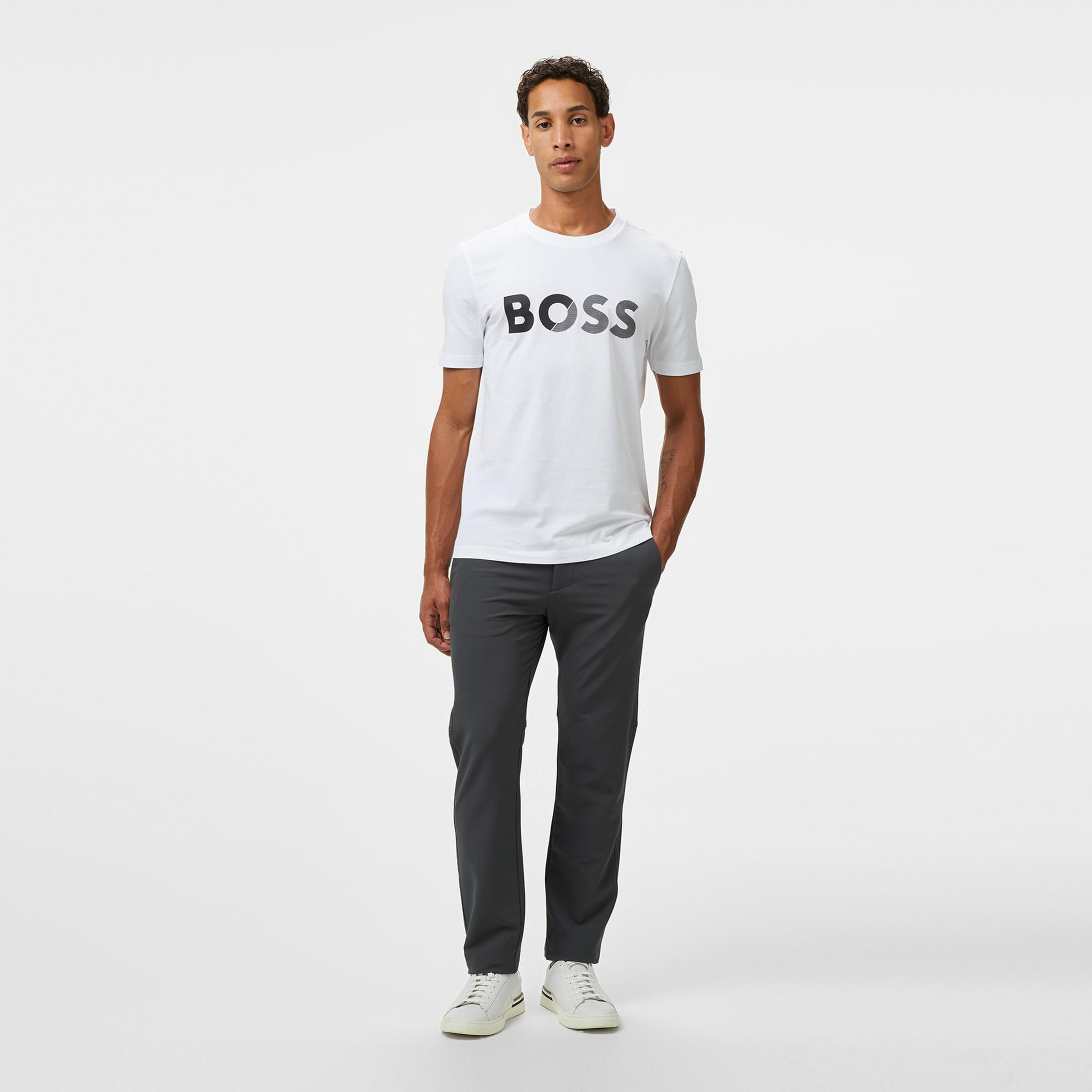 Boss Commuter Slim Erkek Gri Pantolon