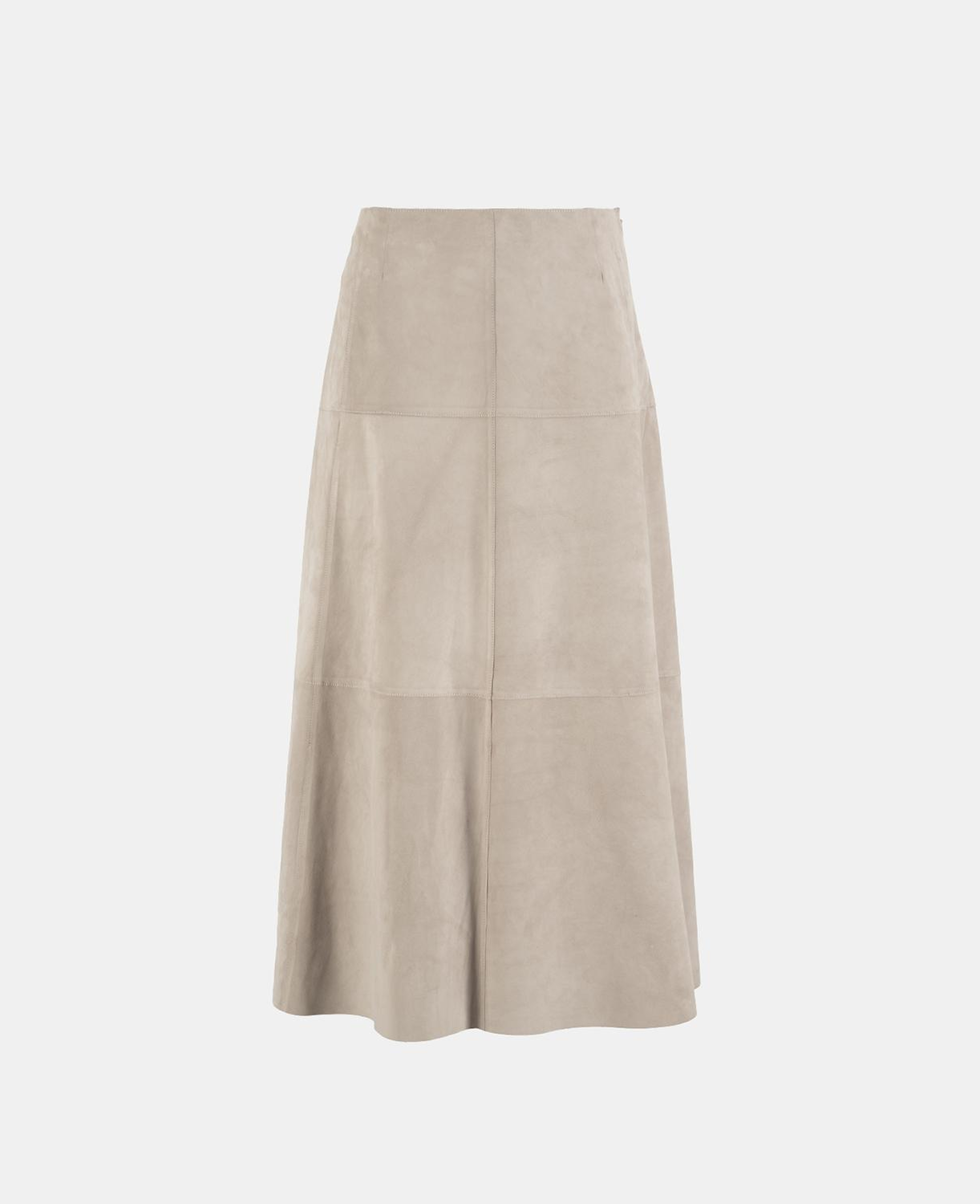 Limited Edition Kadın Pudra Uzun Süet Etek