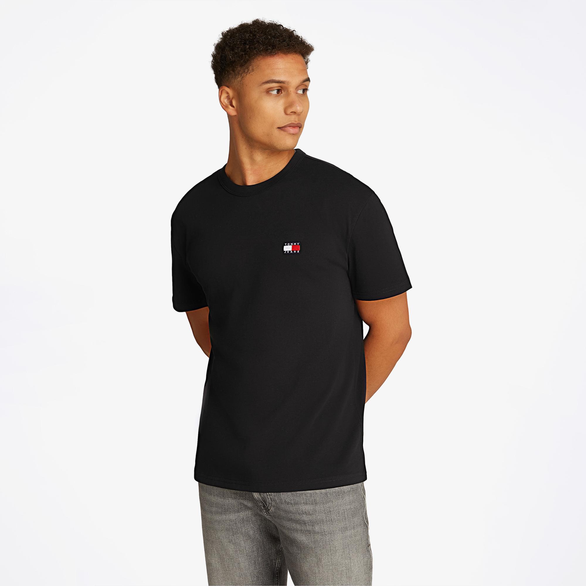 Tommy Hilfiger Badge Erkek Siyah T-Shirt