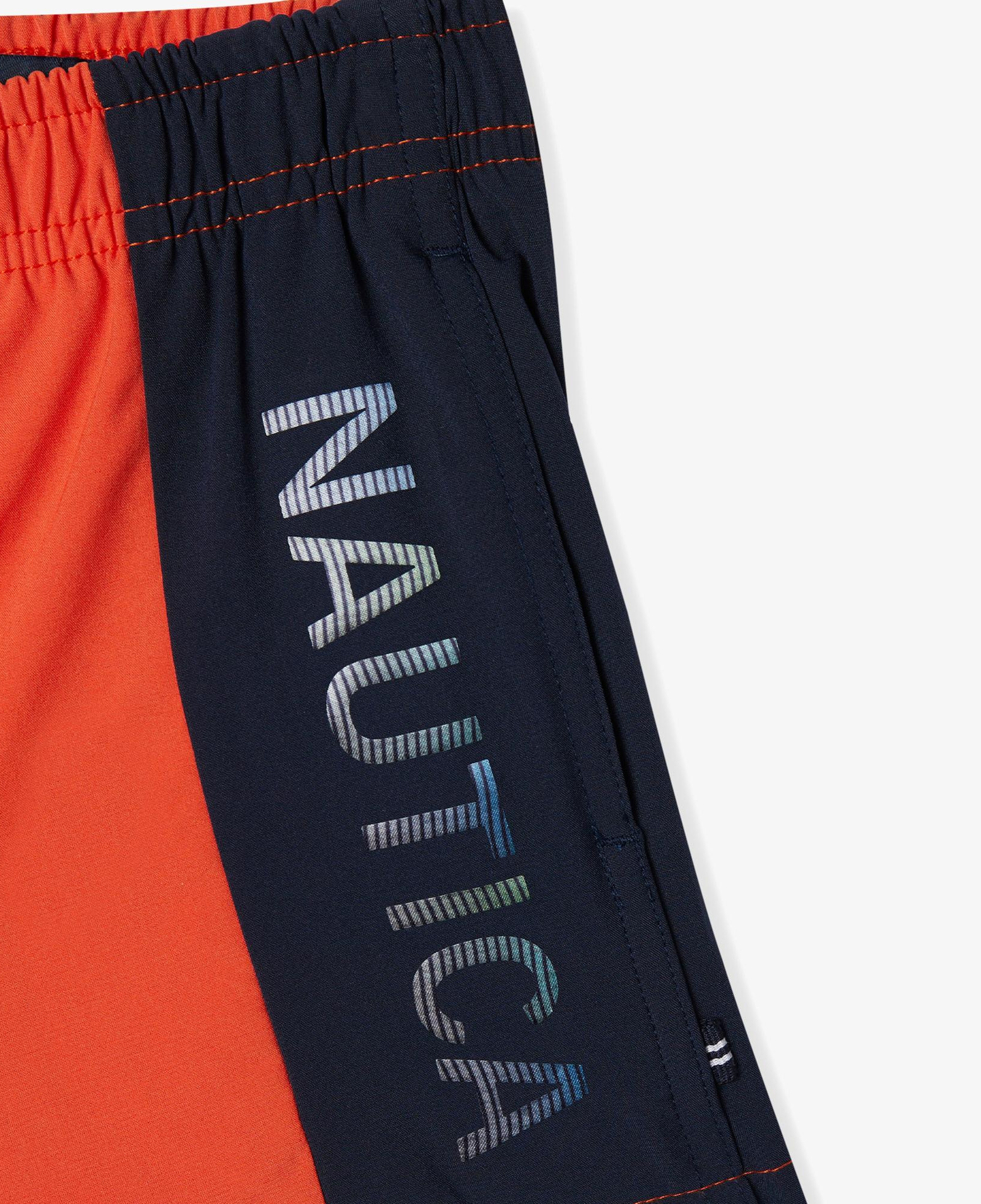 Nautica Erkek Çocuk Turuncu Renk Bloklu Deniz Şortu